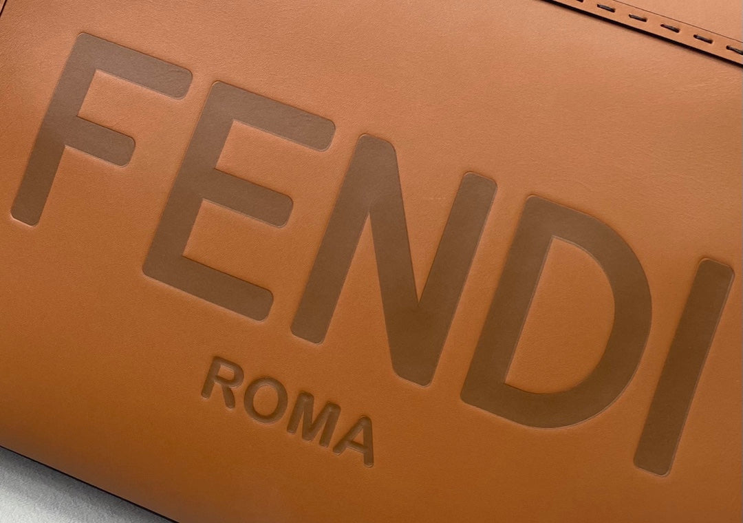 [TOP] FENDI FENDI Sunshine Tote Medium Shopping Bag - Brown