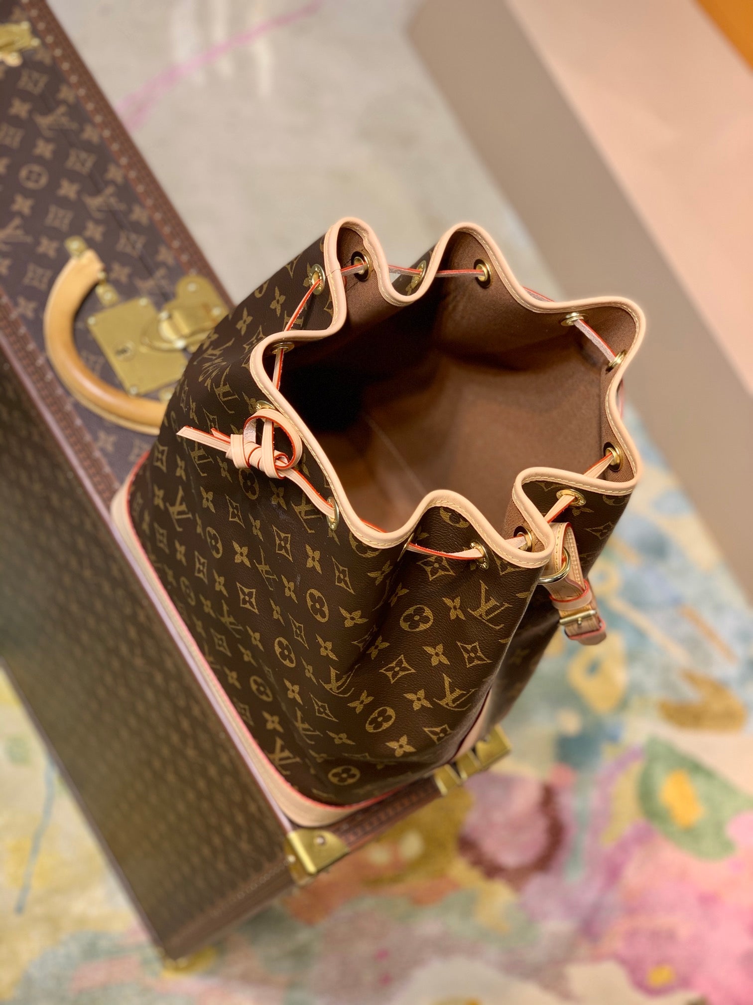 [TOP] Louis Vuitton LV Noe GM Monogram Bag 27×36×20CM - Brown