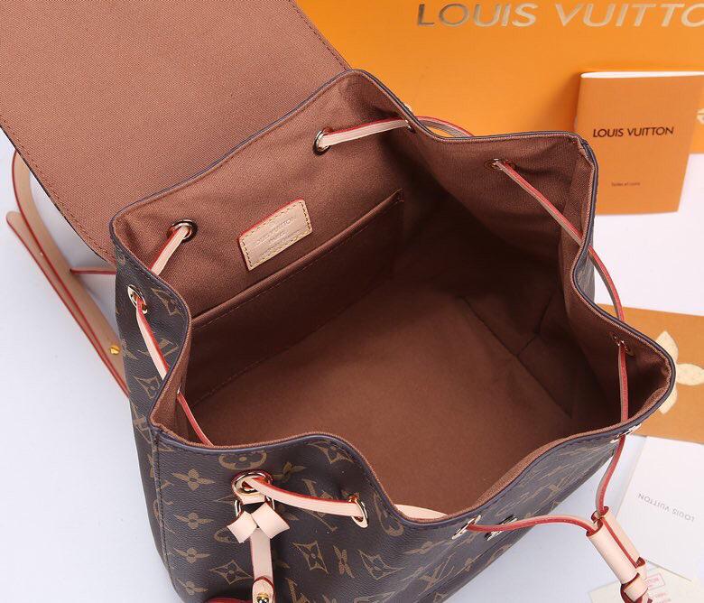 [TOP] Louis Vuitton LV  Backpack Montsouris Monogram PM 27.5x33x14cm-Brown