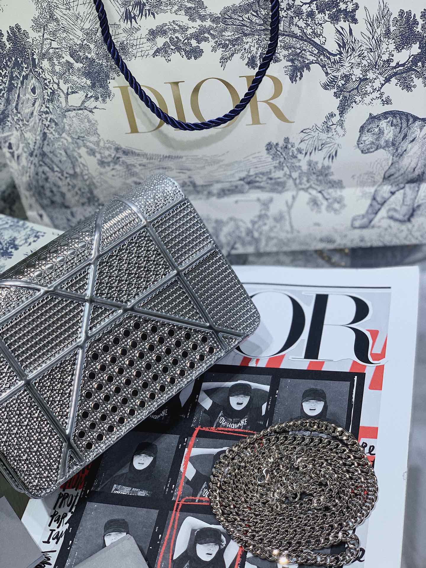 [TOP] Christian Dior D’Rama WOC - Silver