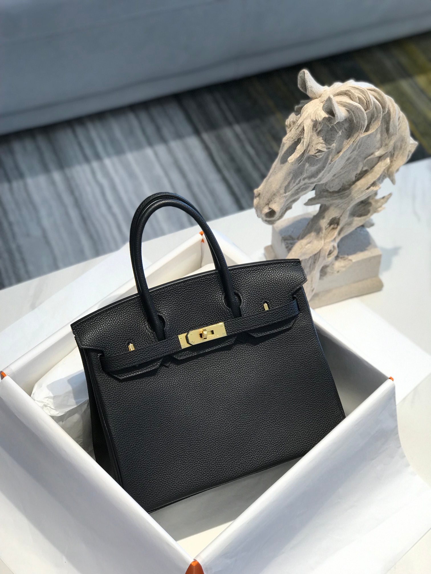 [TOP] HERMES Birkin Togo 30cm - Black w GHW