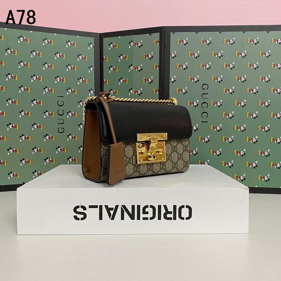 [TOP] GUCCI Padlock Small Shoulder Bag - BROWN