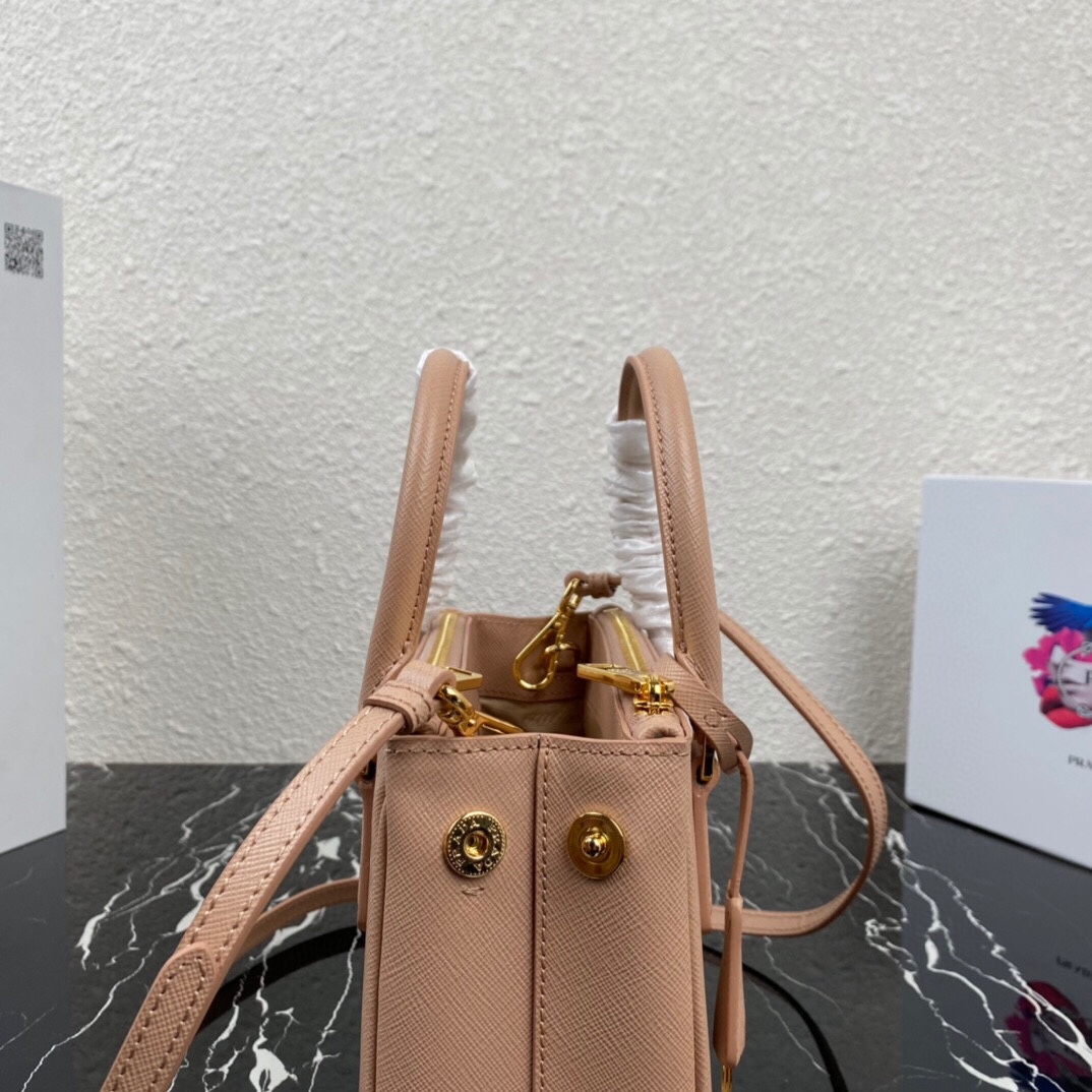[TOP] PRADA Galleria Mini Saffiano Bag 20x15x9.5cm - Pink