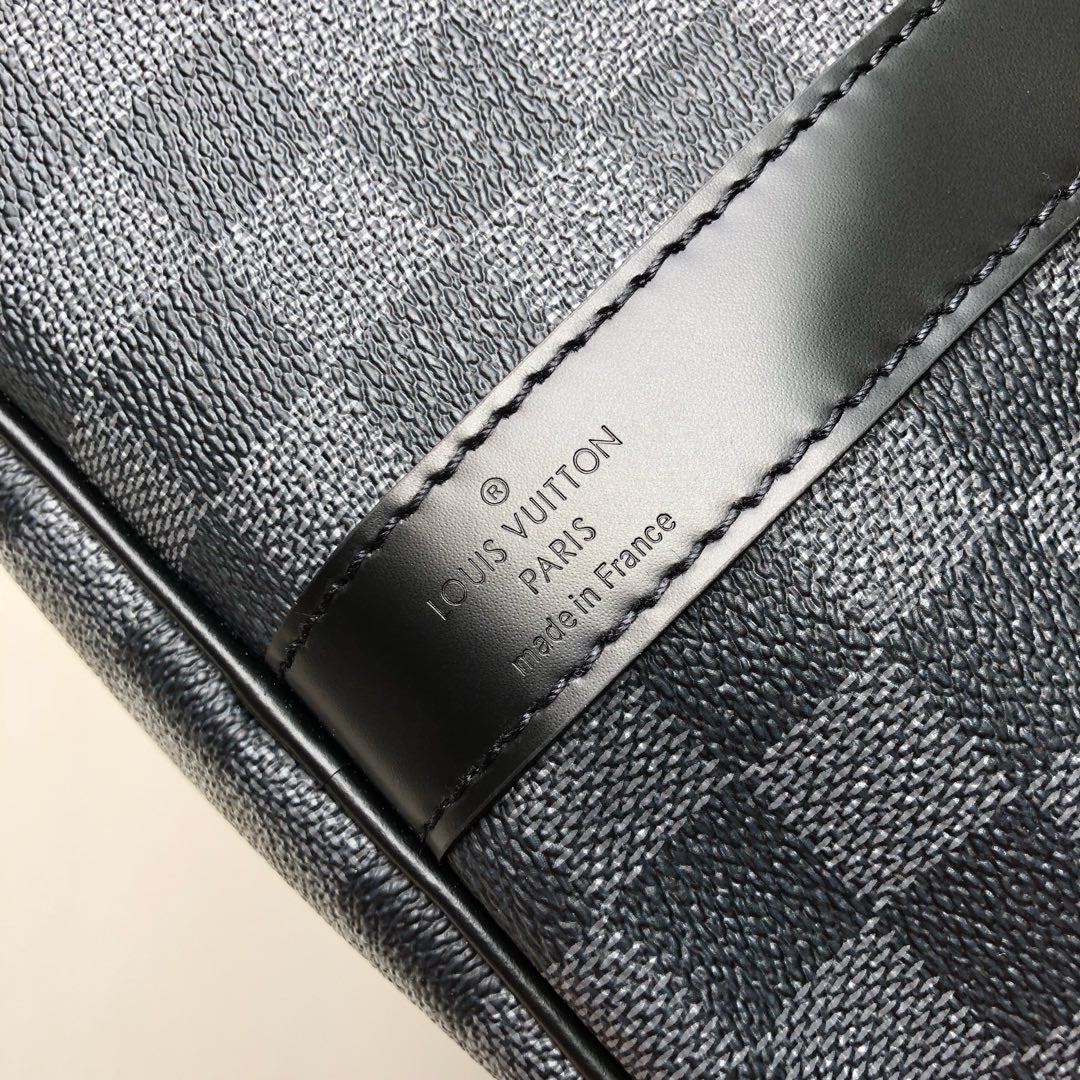 [TOP] Louis Vuitton LV  Keepall Travel Bag 45~50cm - Damier Graphite Black