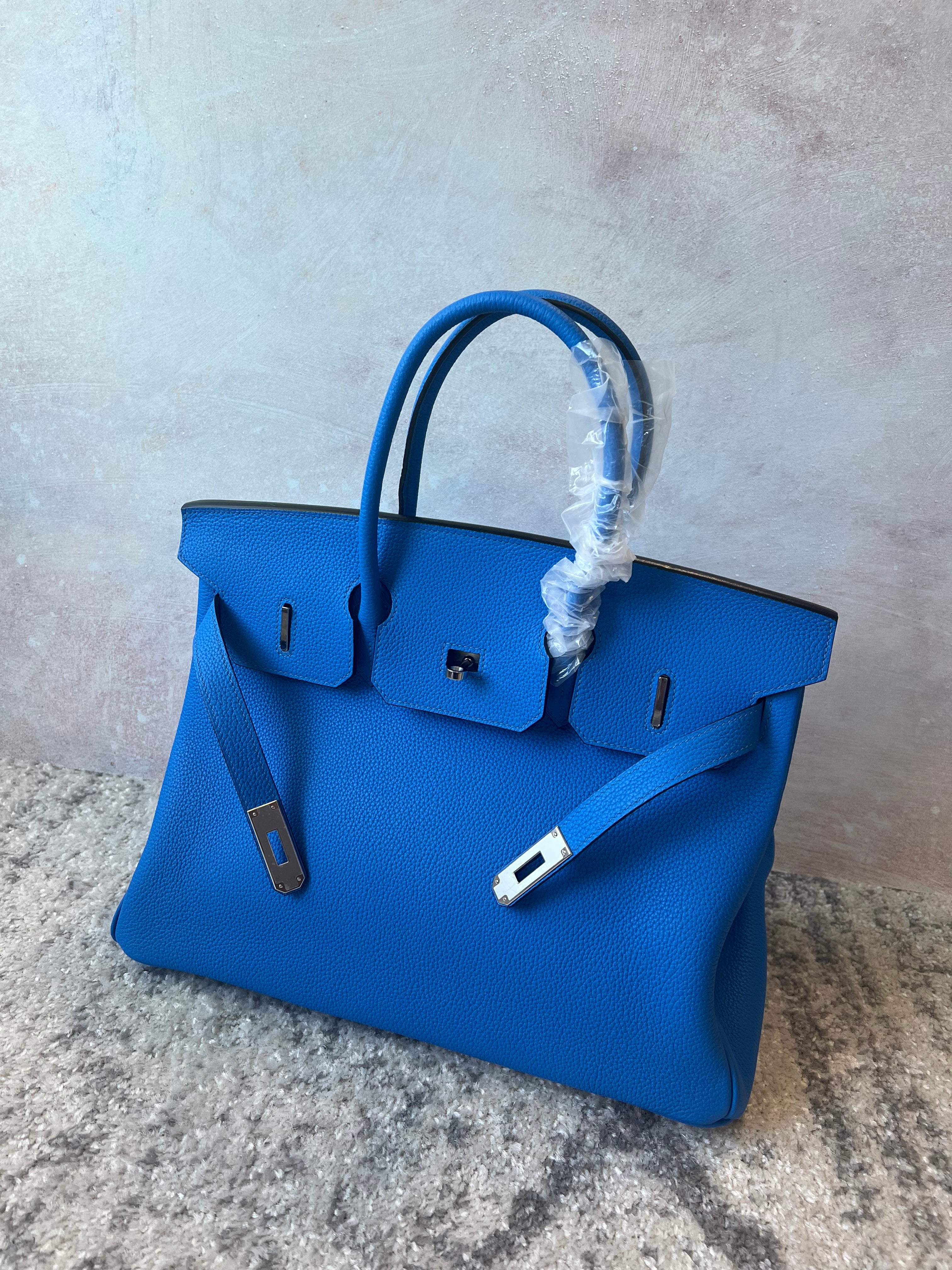 [TOP] HERMES Birkin w PHW 35cm - Royal Blue