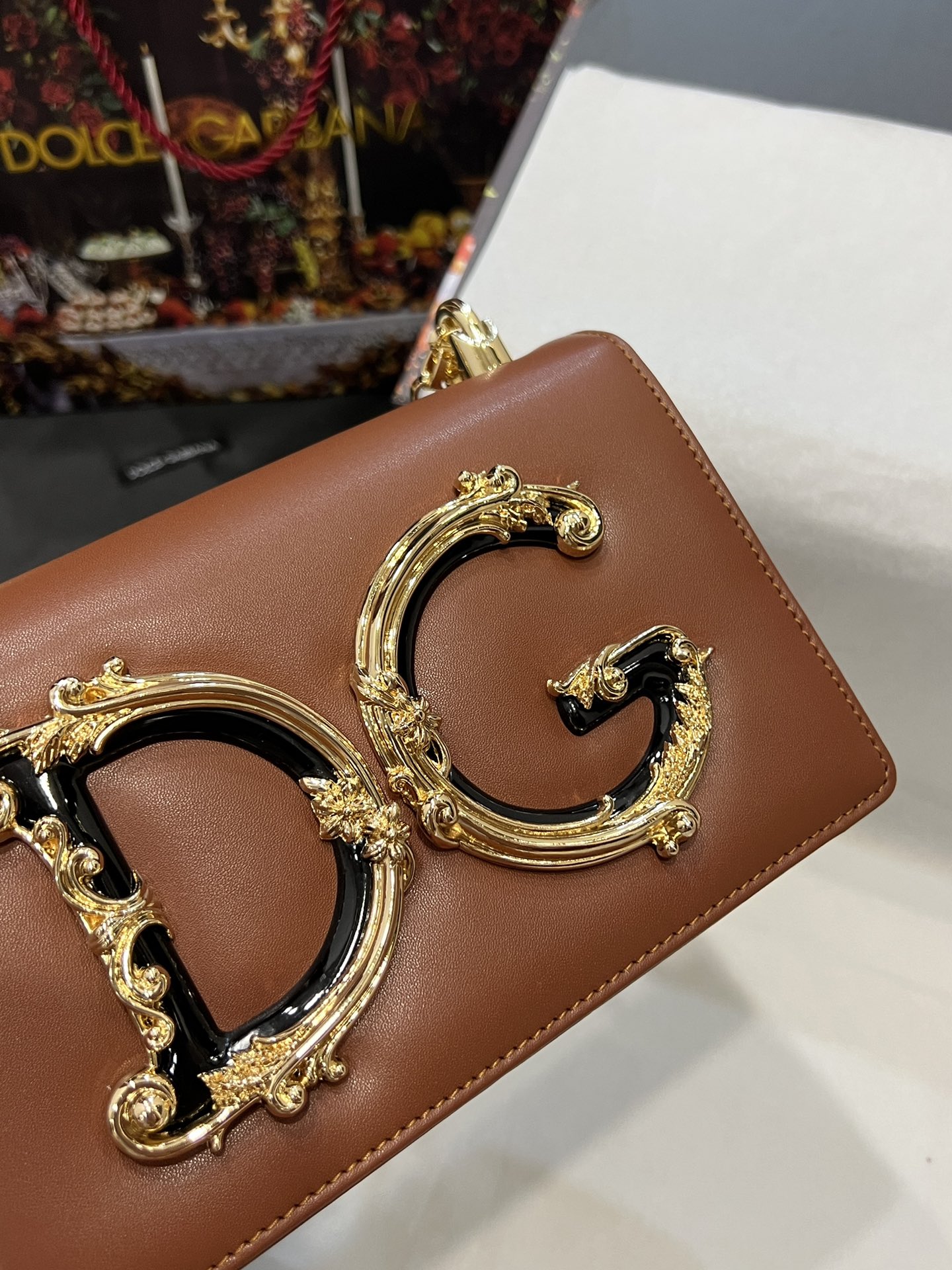 [TOP] Dolce & Gabbana D&G Nappa Leather DG Girls Bag 21*4*15  - 6 Color
