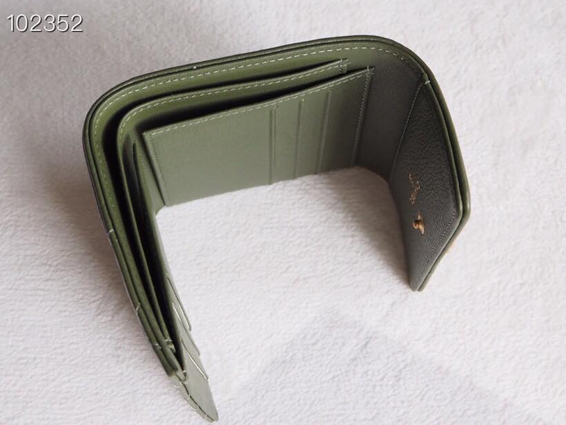 [TOP] CHANEL Boy Trifold Wallet - Dark Green