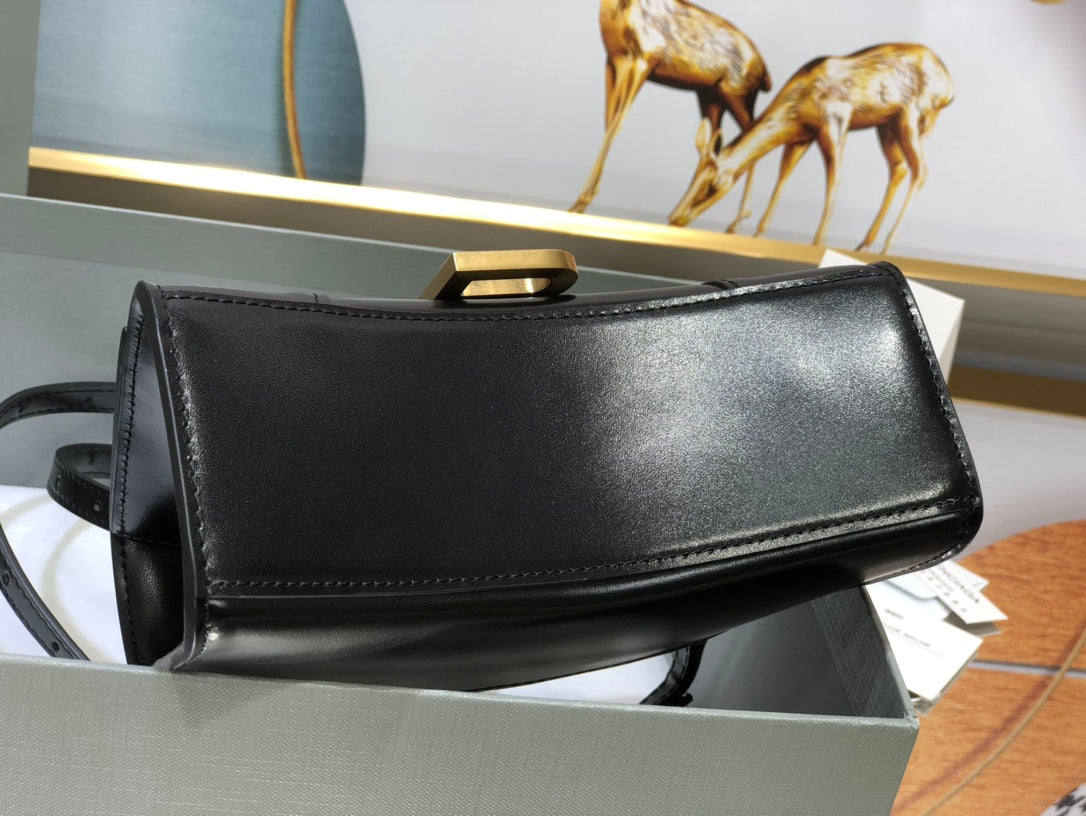 [TOP] BALENCIAGA Hourglass XS Bag 19cm - Black