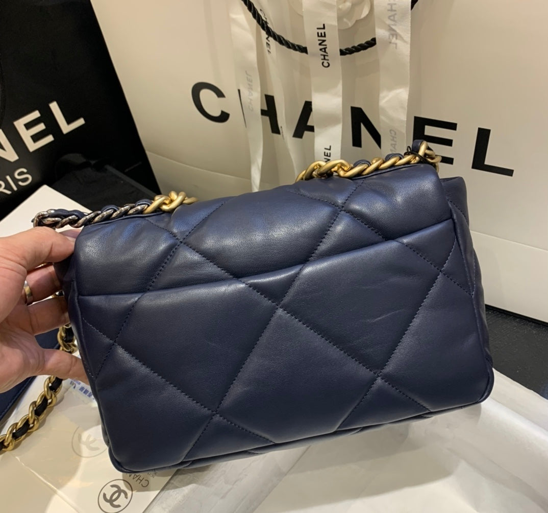 [TOP] CHANEL19 Bag Small 26cm - Navy Blue