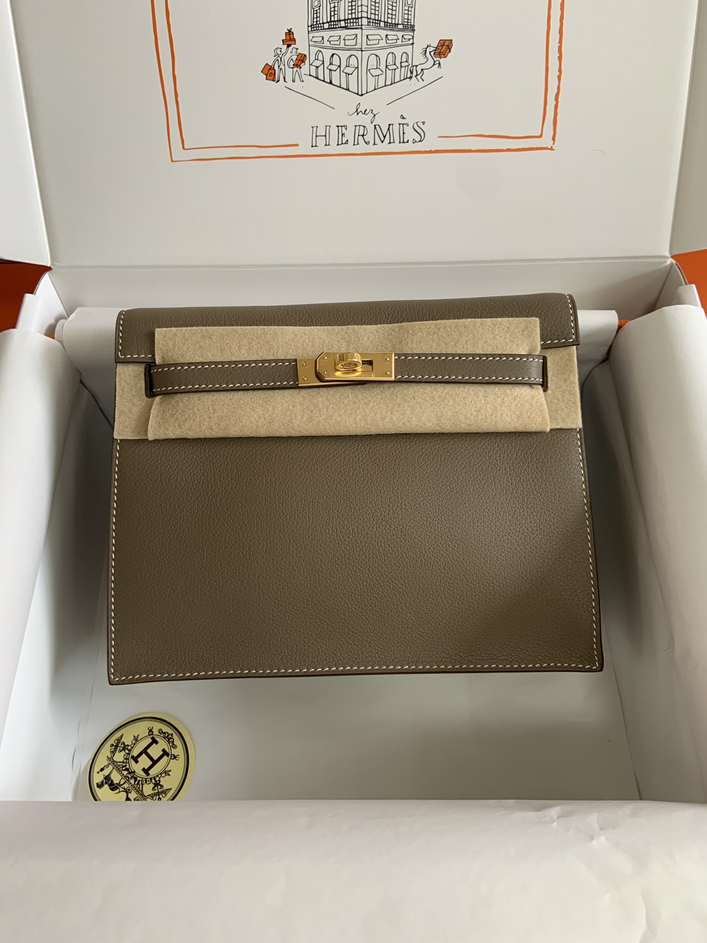 [Top] HERMES Kelly danse II  Calfskin 22cm - 20 Colors