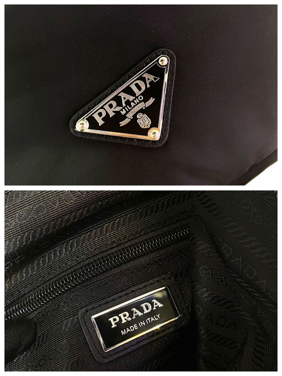 [TOP] PRADA Re-Nylon Briefcases Backpack - Black