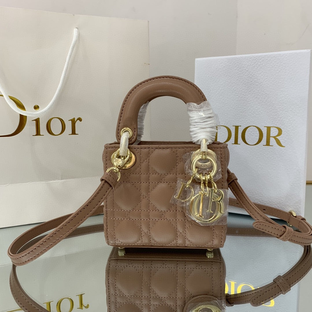 [TOP] Christian Dior Micro Lady Christian Dior Bag Cannage - Rose Des Vent
