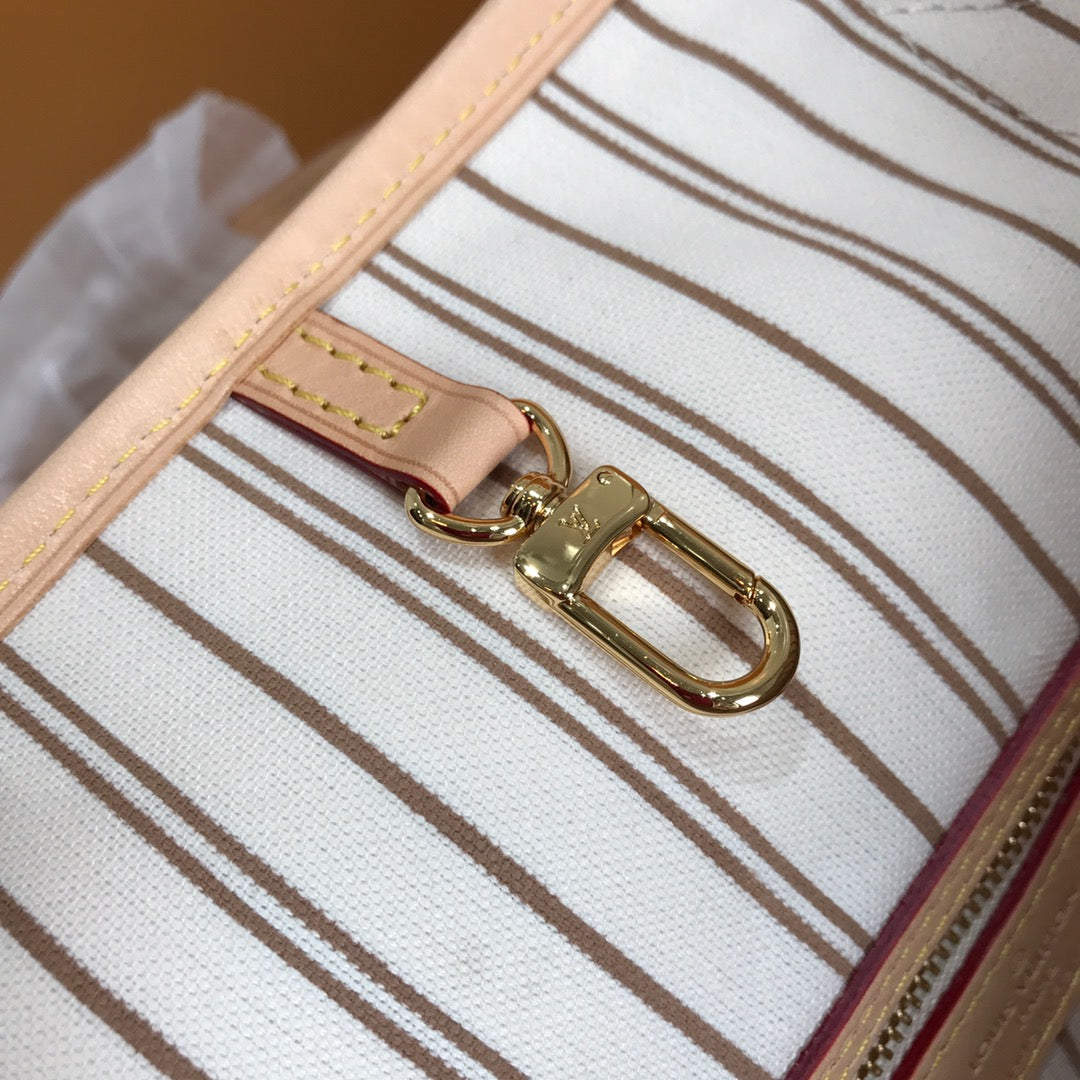 [TOP] Louis Vuitton LV L*V Neverfull GM Damier Azur - Beige