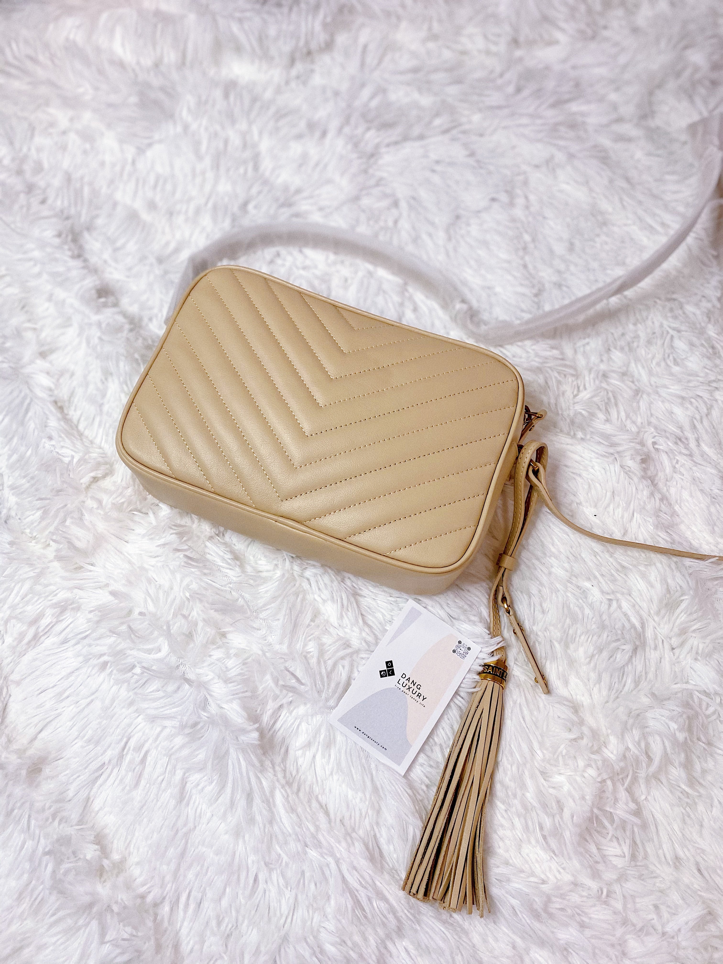 [TOP] Yves Saint Laurent YSL YSL LouLou Camera Bag - BEIGE