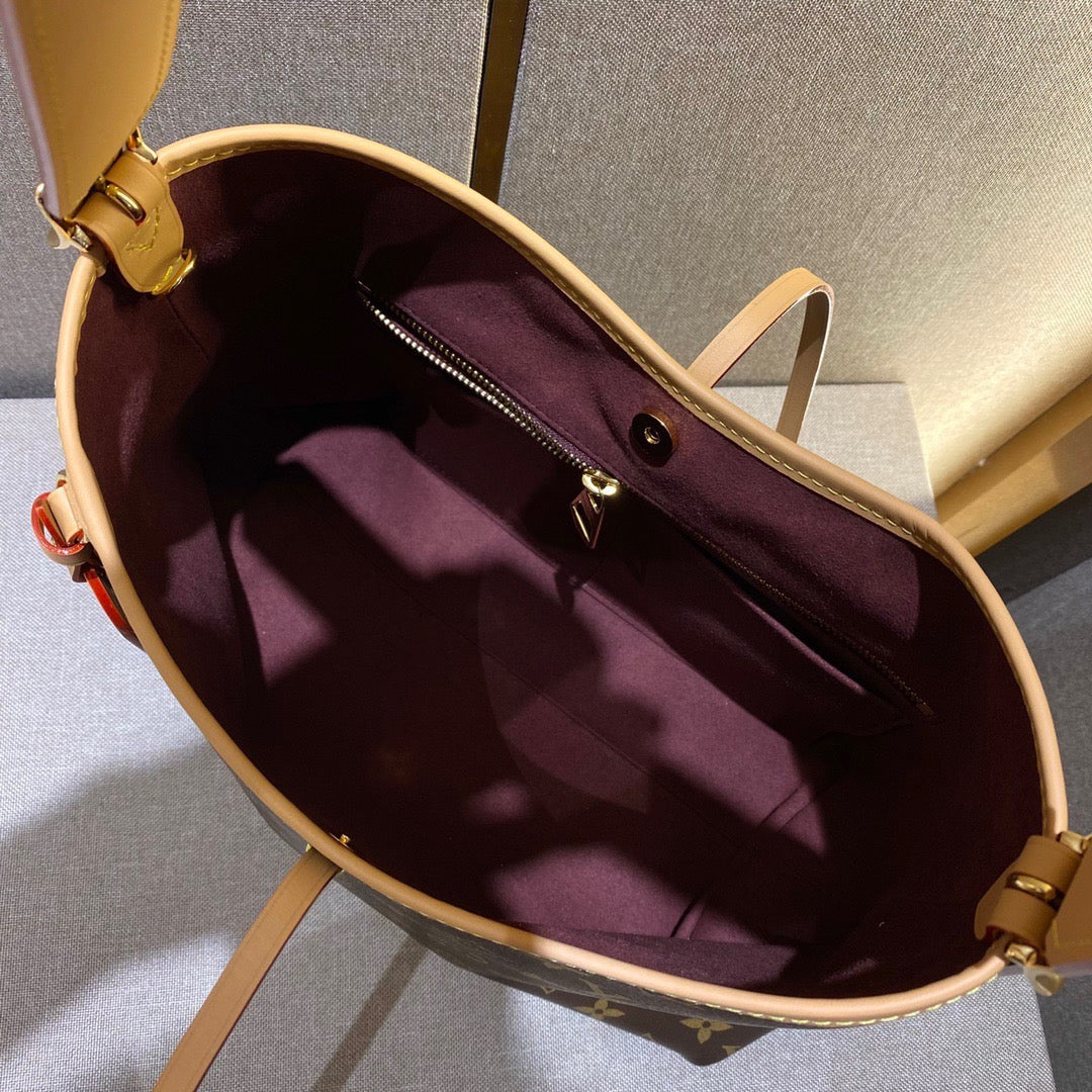 [TOP] Louis Vuitton LV Carryall Monogram Bag-2 sizes-Brown