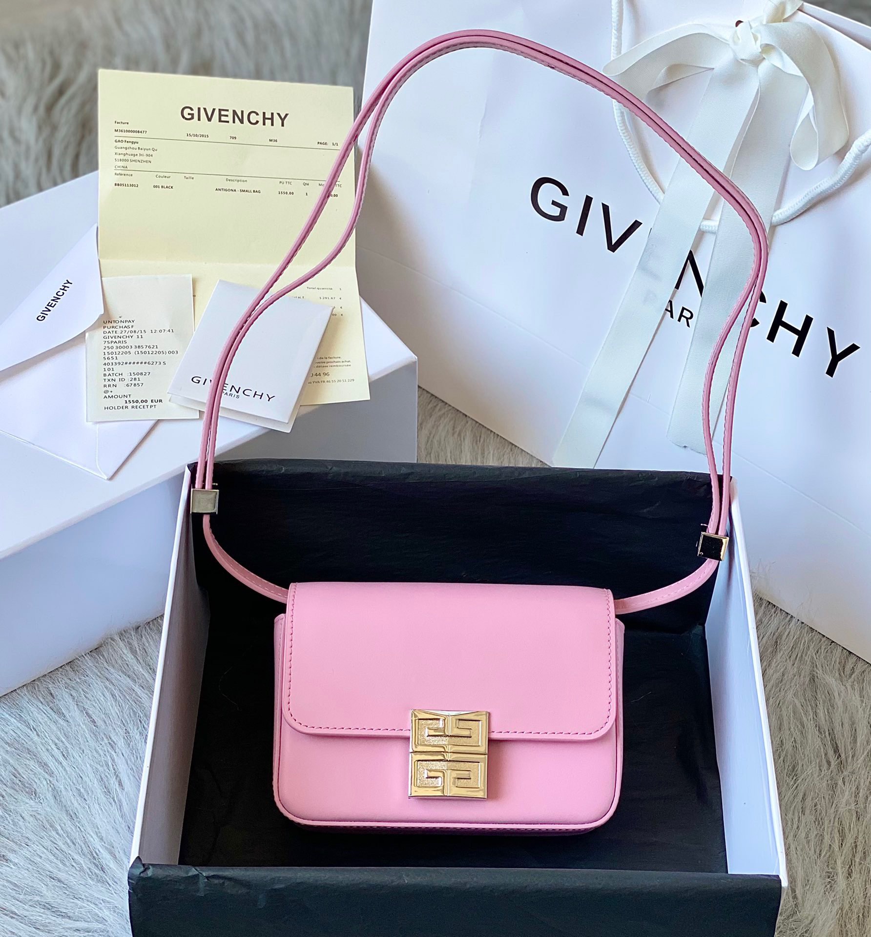 [Top] GIVENCHY 4G In Box Leather Shoulder Bag 16*12*6 - 7 Color