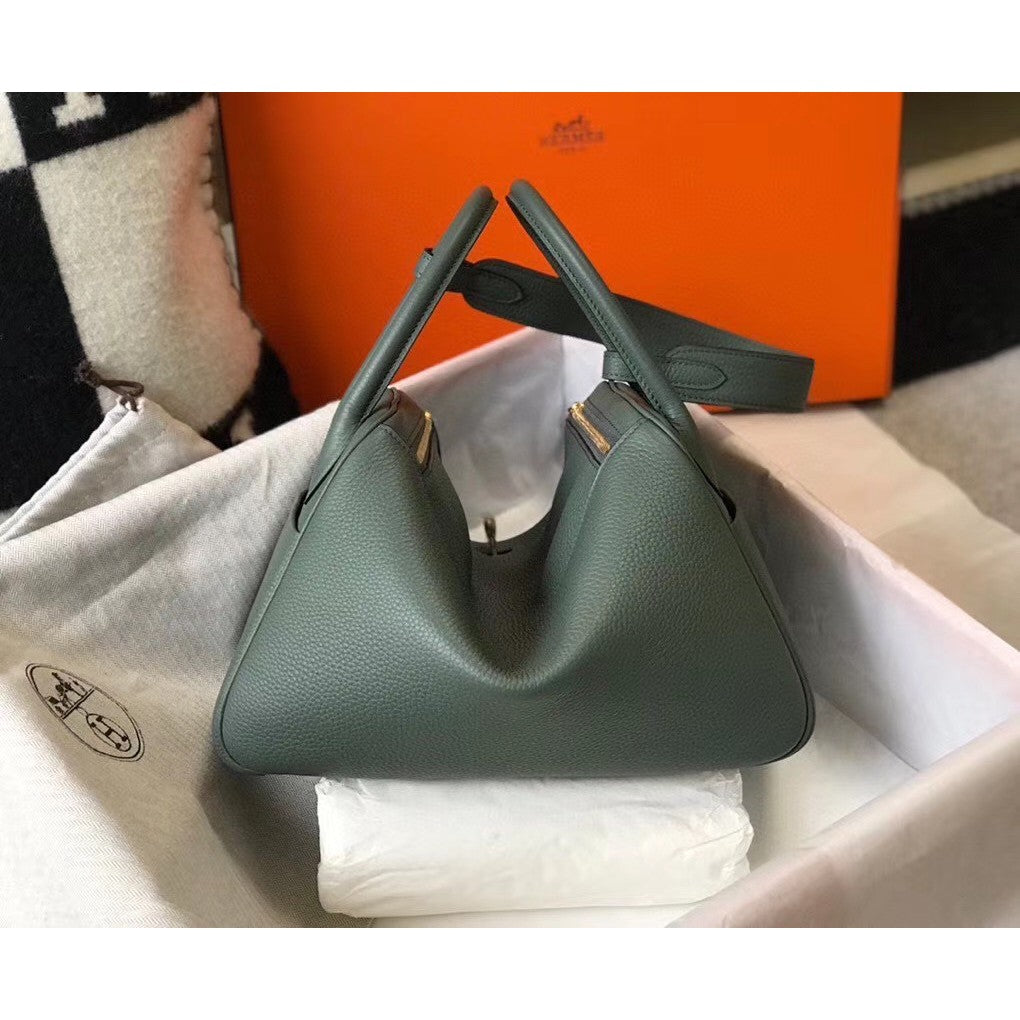 [TOP] HERMES Lindy 26cm - Dark Green