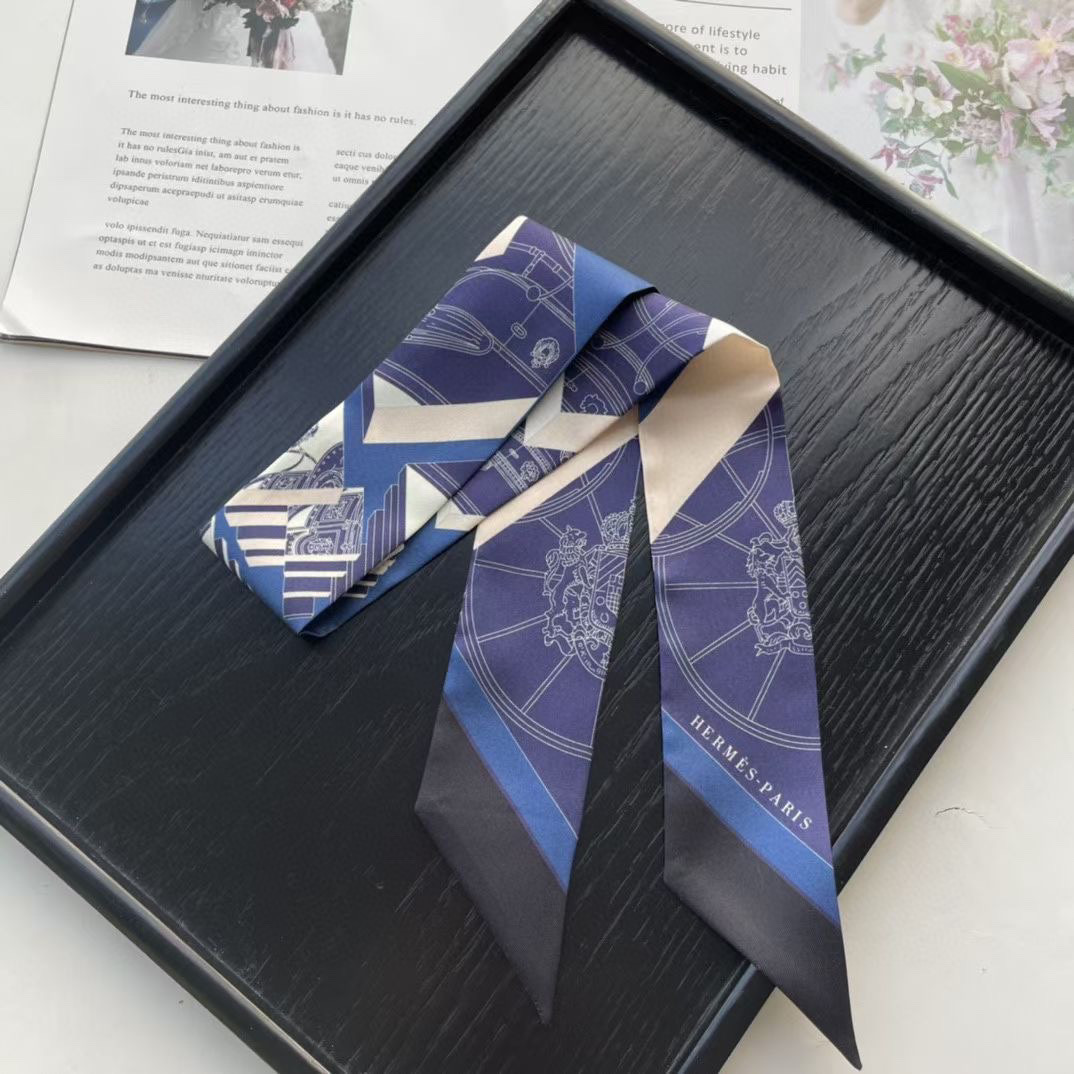 [TOP] HERMES Twilly Springs Springs Twilly 86 x 5 cm - Four Colours