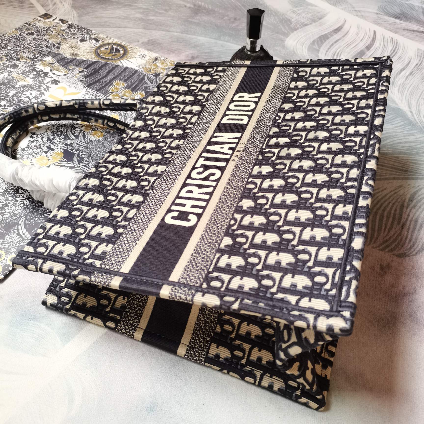 [TOP] Christian Dior Book Tote Bag Medium 36cm - Blue