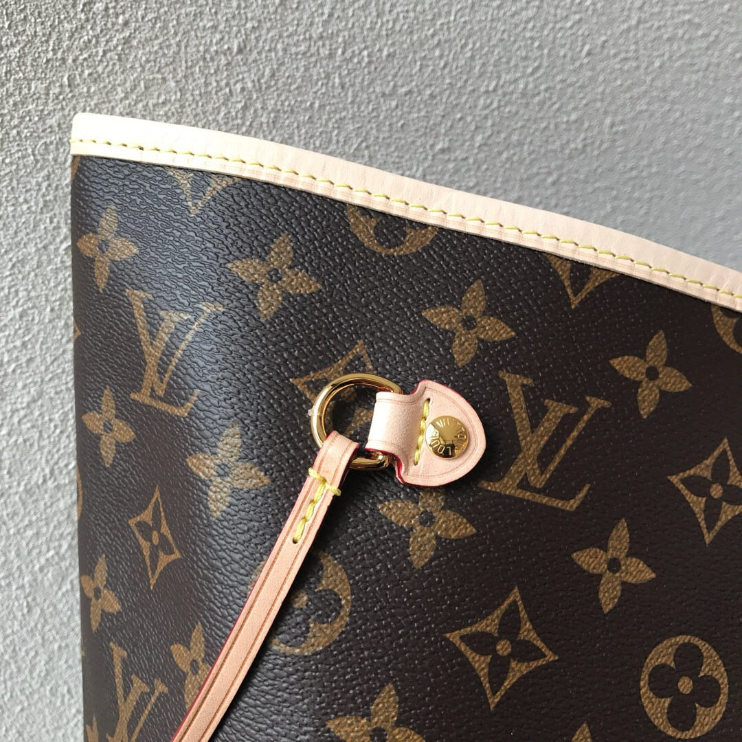 [TOP] Louis Vuitton LV LV Neverfull Monogram MM - Tan