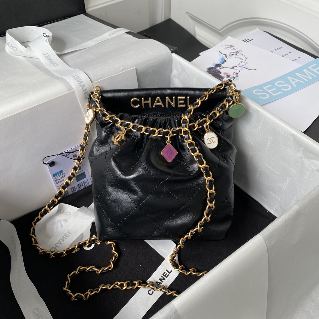 [TOP] CHANEL 23p Mini 22 Bag - GHW - 4 Color