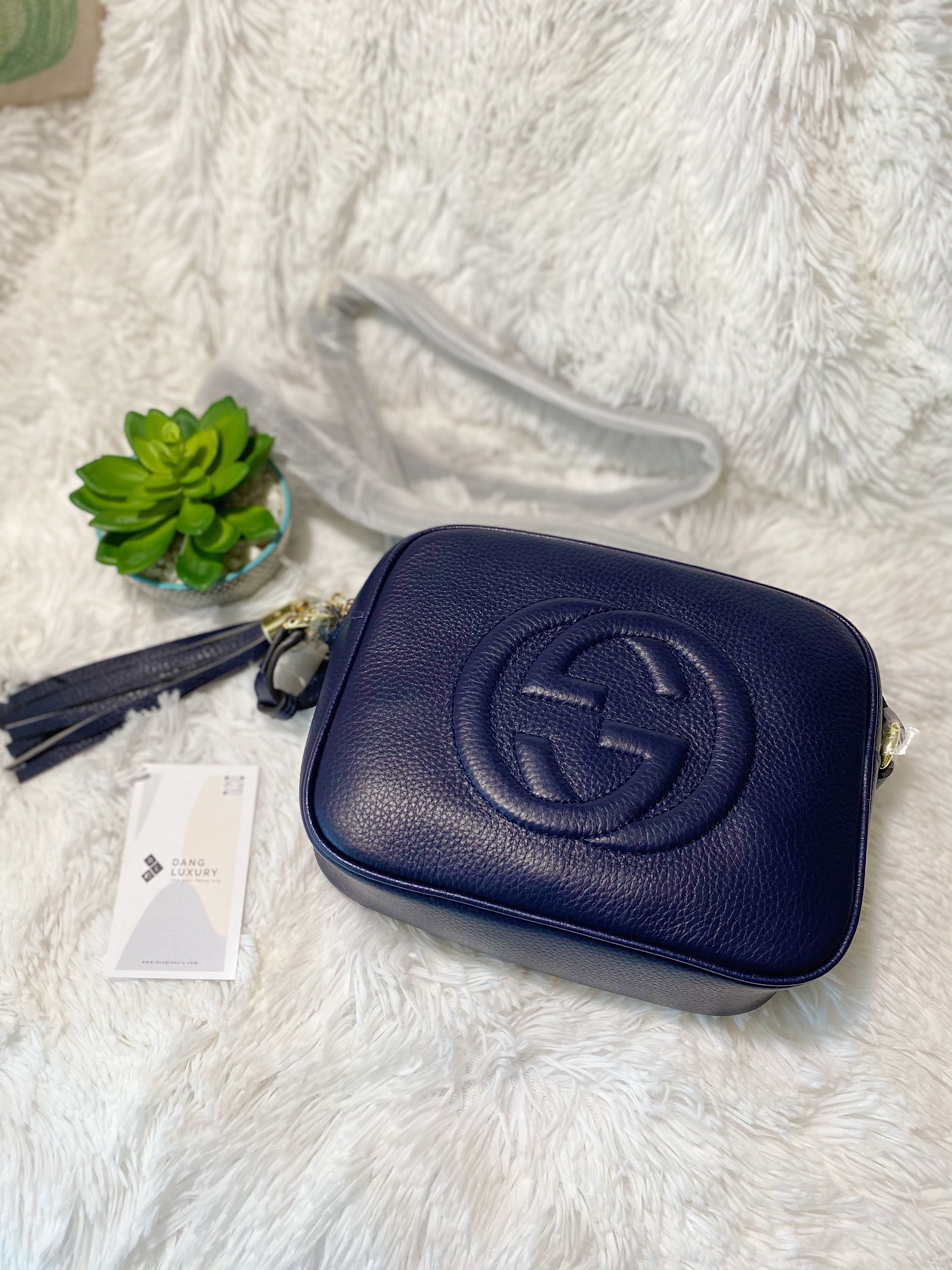 [TOP] GUCCI Soho Disco Bag - Navy Blue