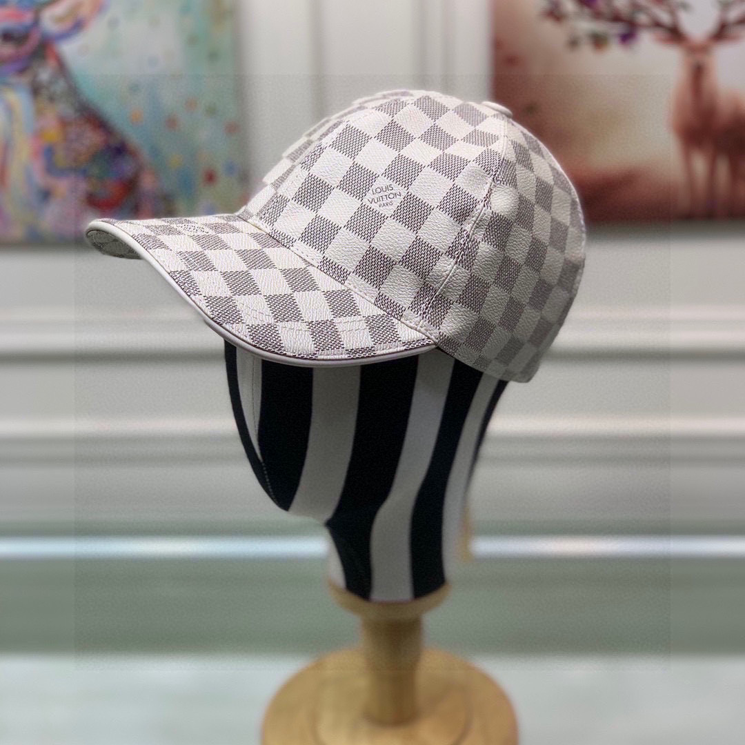[TOP] Louis Vuitton LV Baseball Hat Canvas - Damier Azur