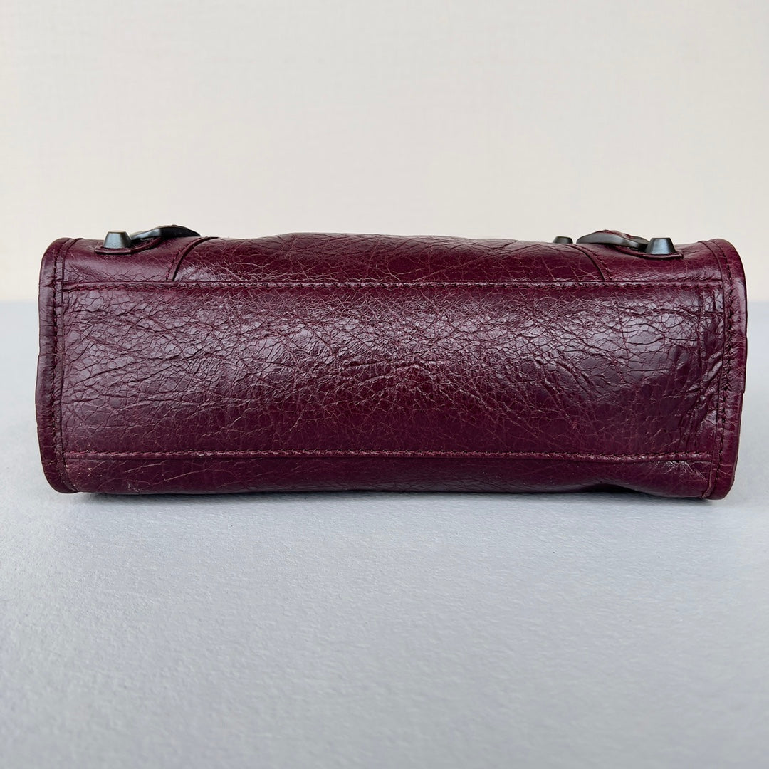 [TOP] BALENCIAGA Classic Small City Bag - Violet Prune