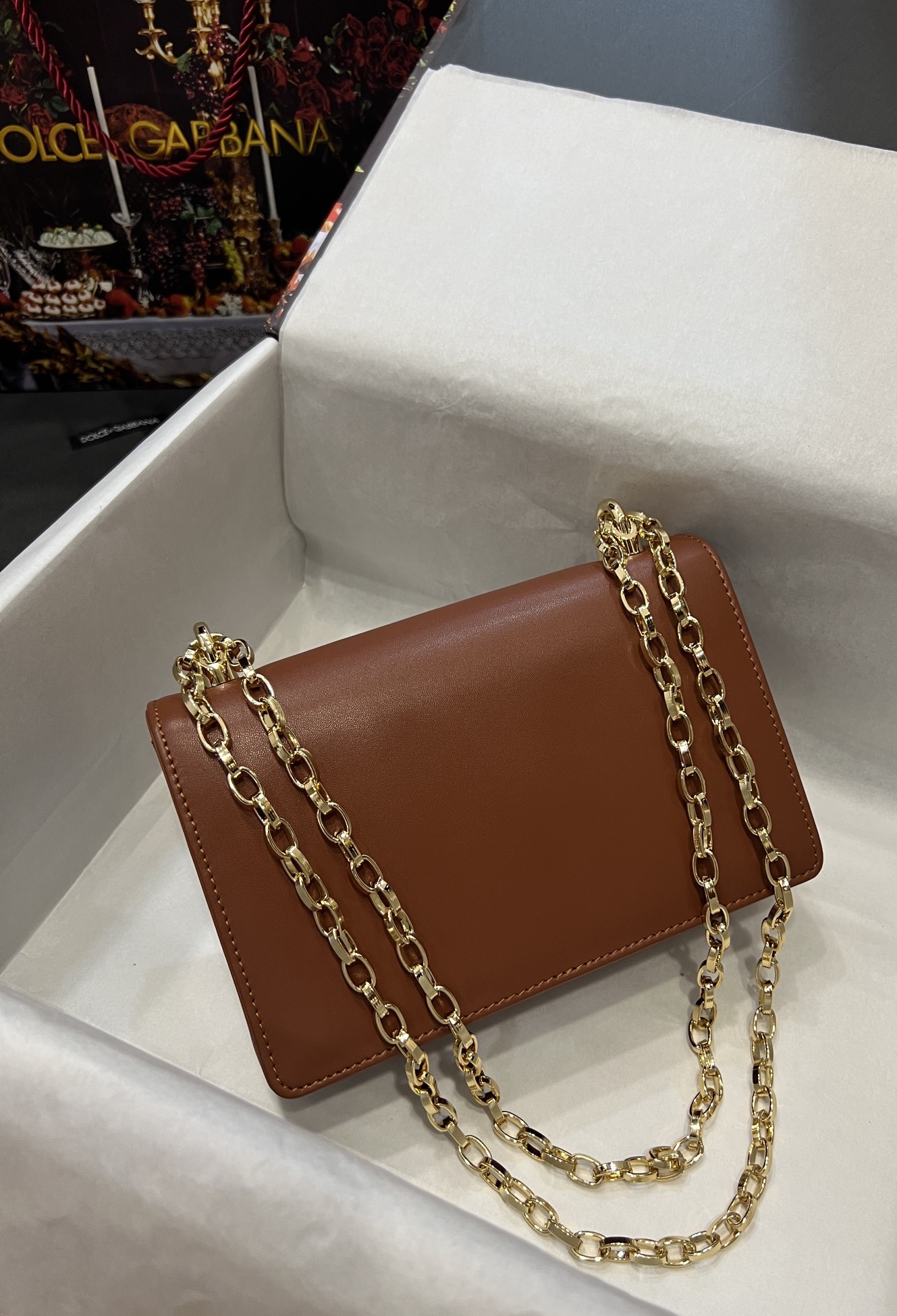 [TOP] Dolce & Gabbana D&G Nappa Leather DG Girls Bag 21*4*15  - 6 Color