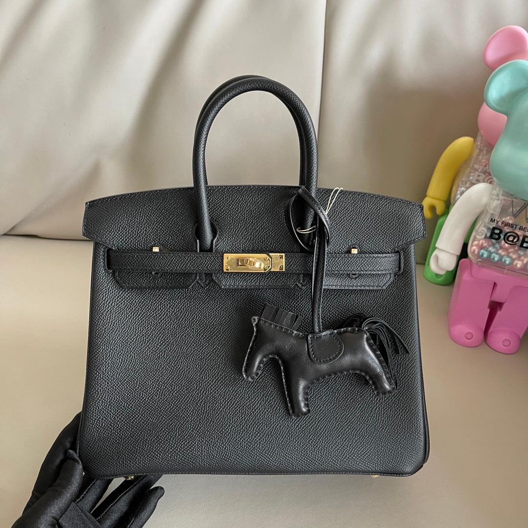[TOP] HERMES Birkin Epsom Bag 25cm - Black