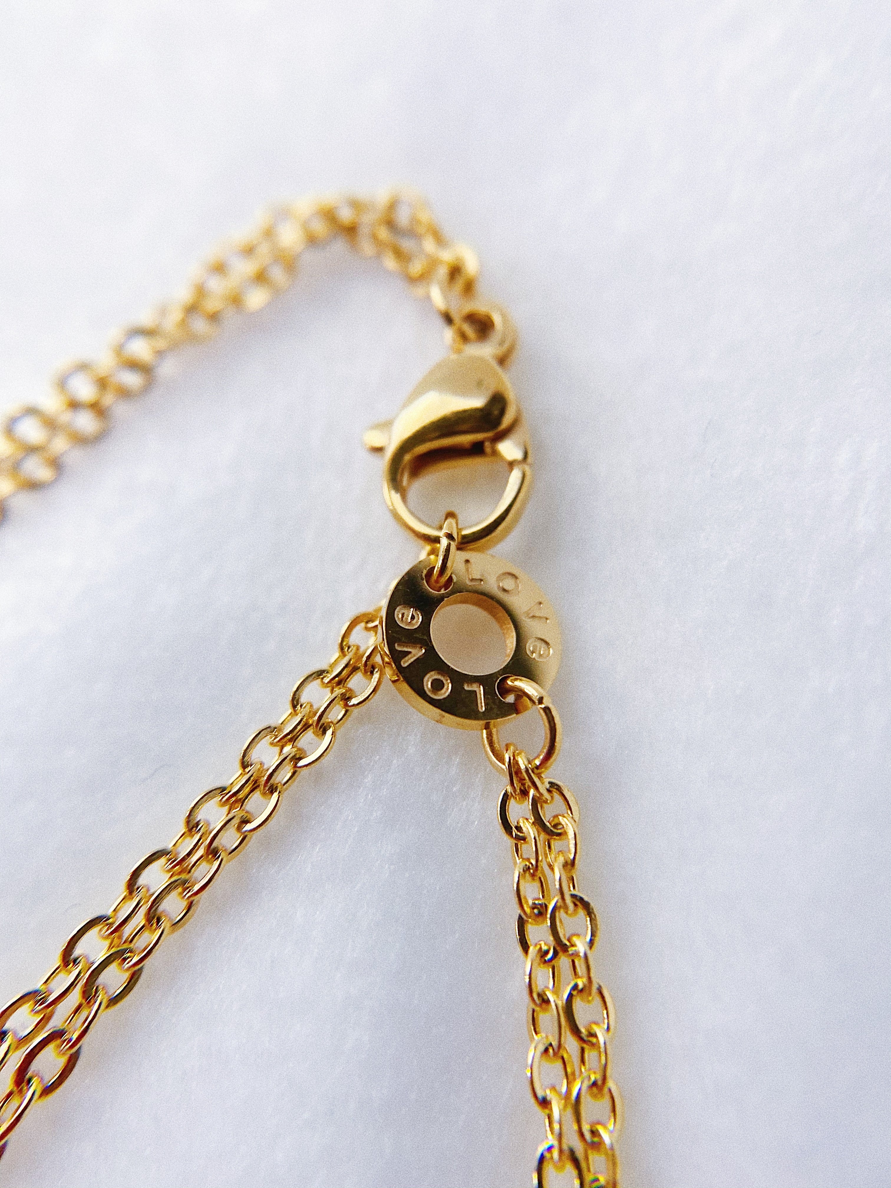 [TOP] Cartier Love Double Chain Necklace