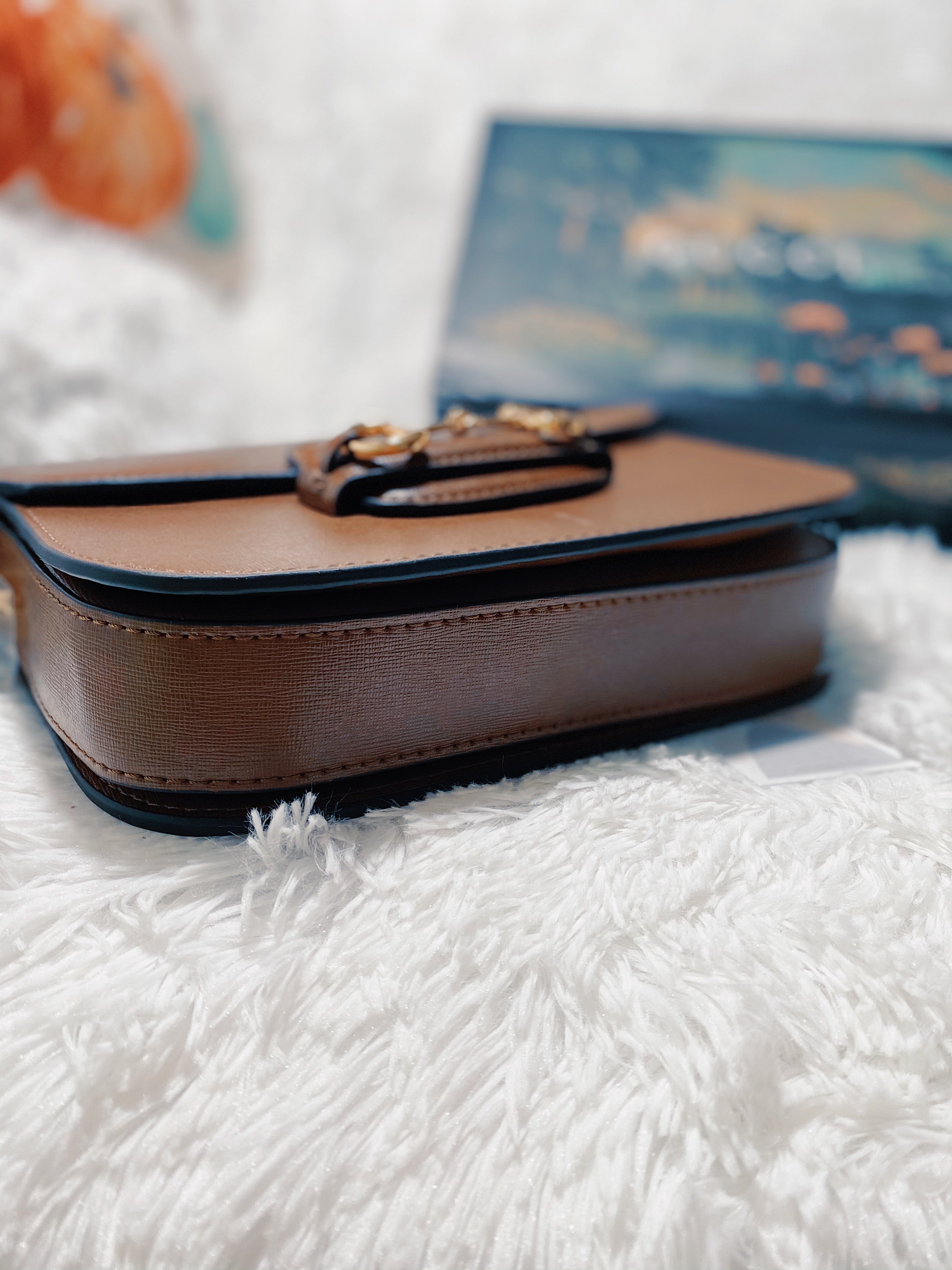 [TOP] GUCCI Horsebit 1955 Bag Textured Leather - Brown