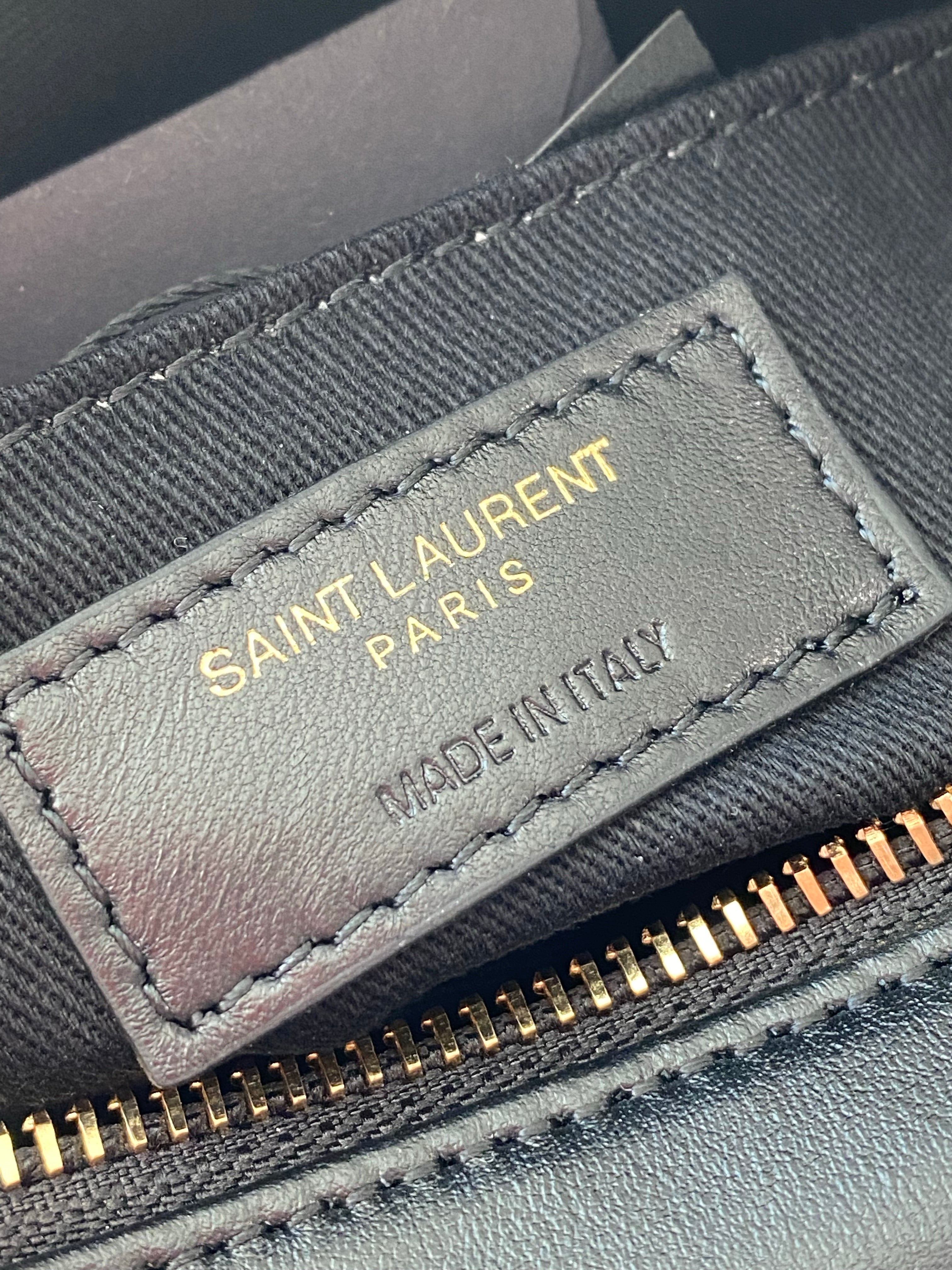 [TOP] Yves Saint Laurent YSL LouLou Camera Bag - Black w GHW