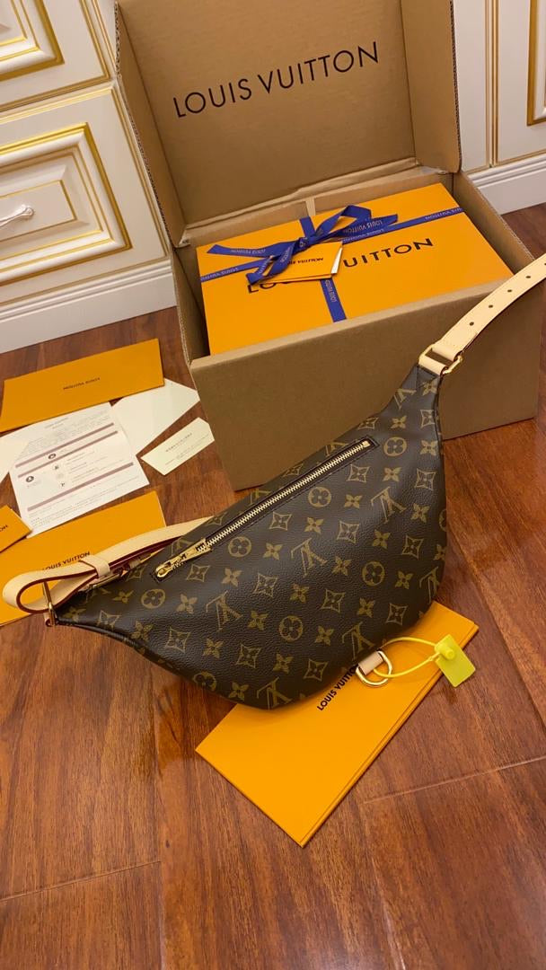 [TOP] Louis Vuitton LV Bumbag Monogram Bag 37x14x13cm - Brown