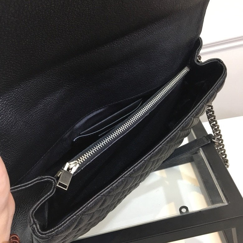 [TOP] Yves Saint Laurent YSL College Large Top Handle Bag - Black