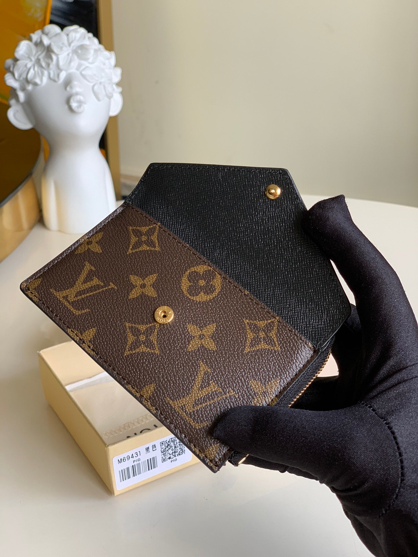 [TOP] Louis Vuitton LV LV Compact Key Wallet - Monogram