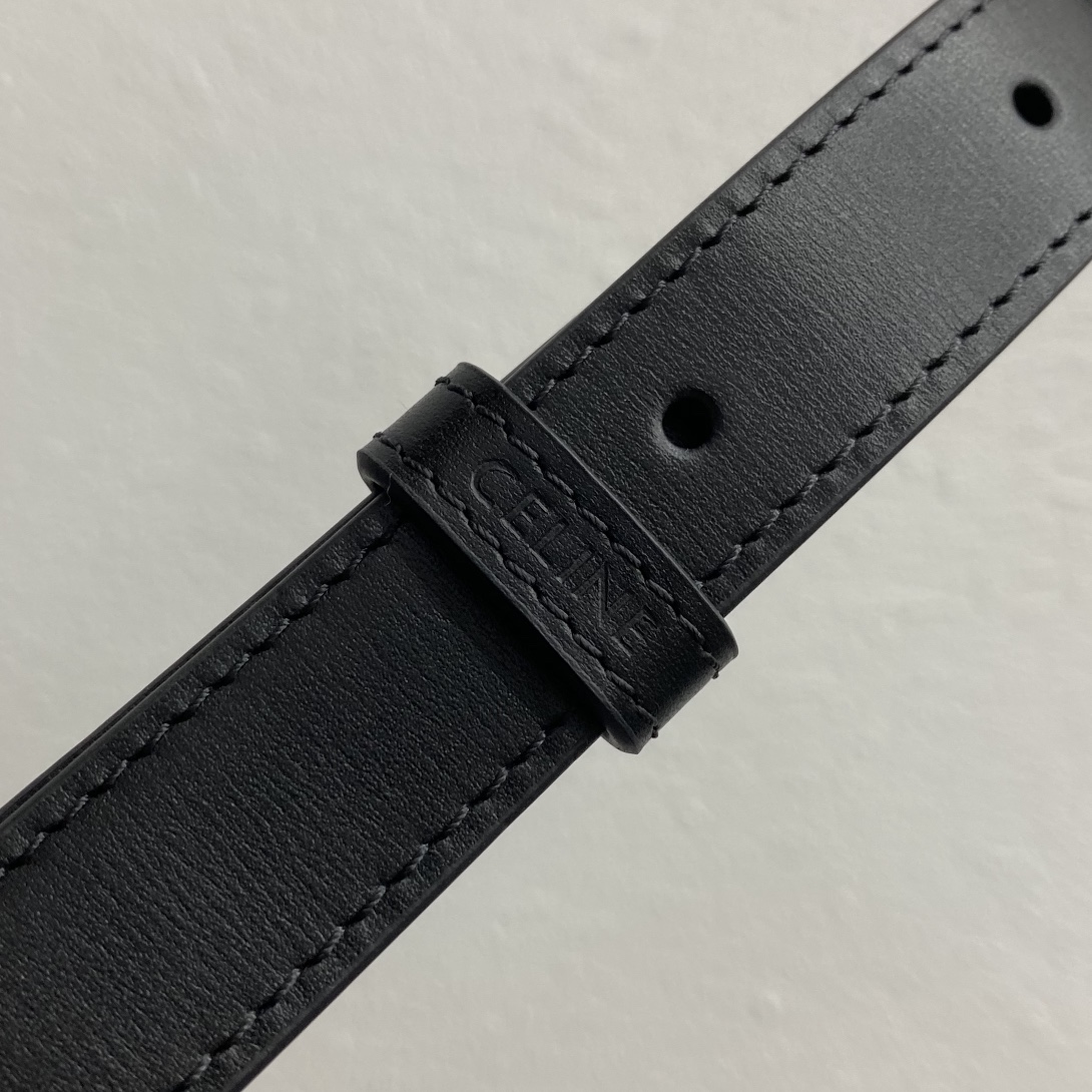 [TOP] CELINE Triomphe Shoulder Bag  22-16-6 - Black