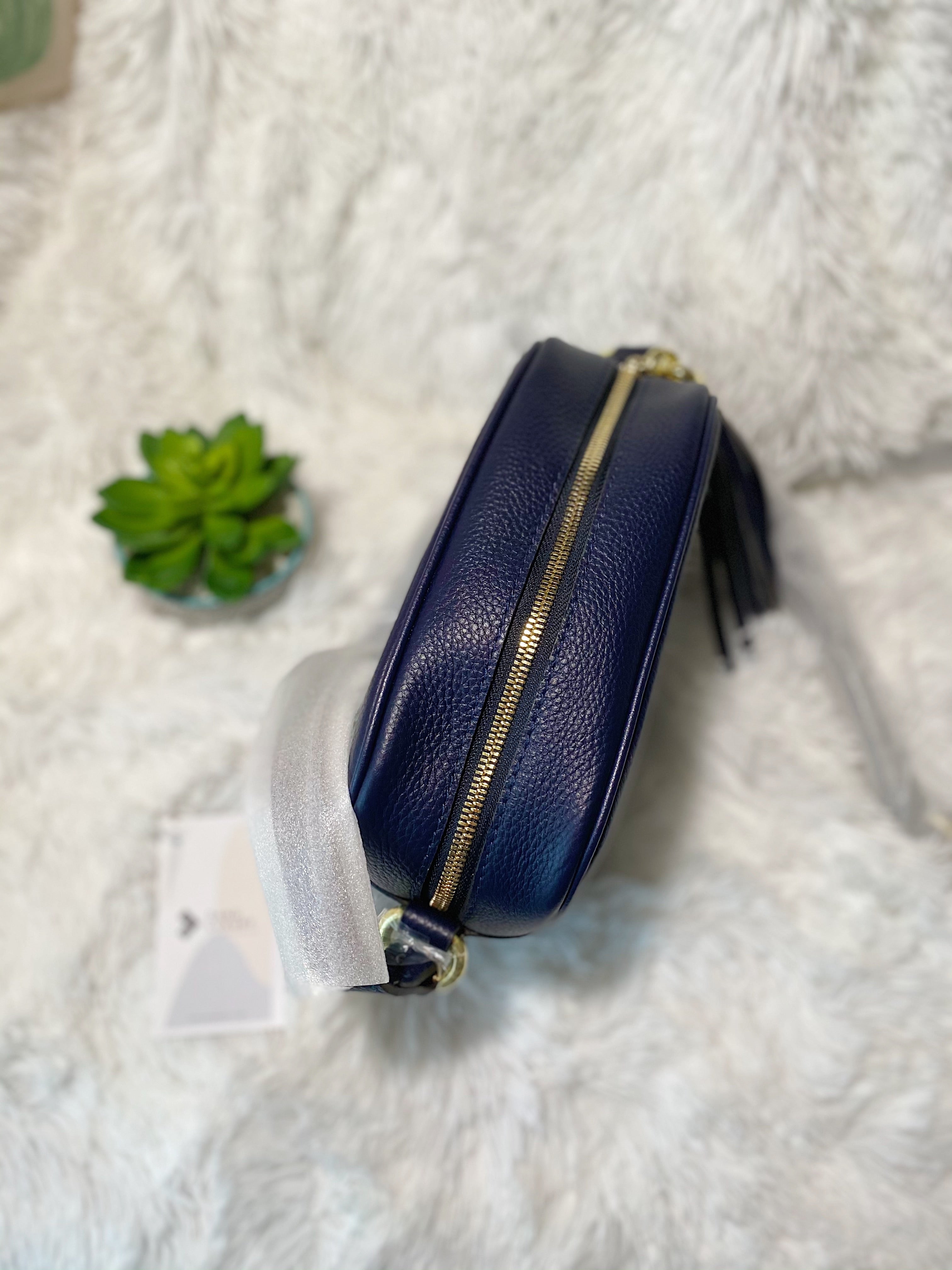 [TOP] GUCCI Soho Disco Bag - Navy Blue