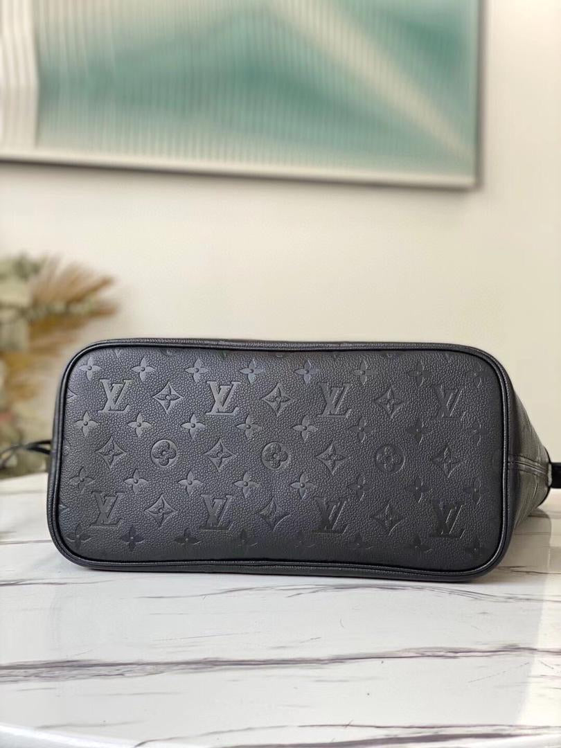 [TOP] Louis Vuitton LV L.V Neverfull MM Empreinte - Black