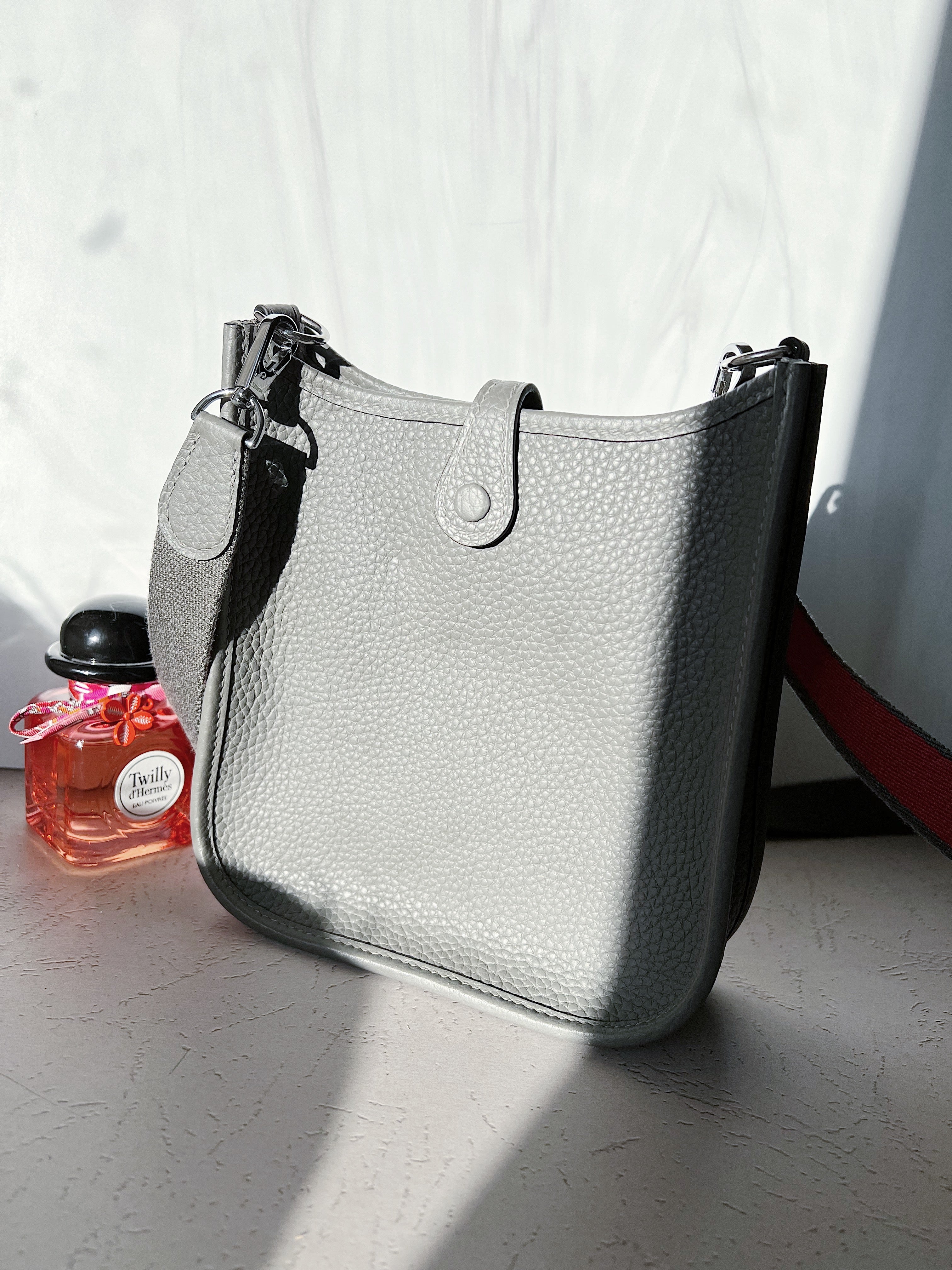 [TOP] HERMES Evelyn Bag 16cm - Grey