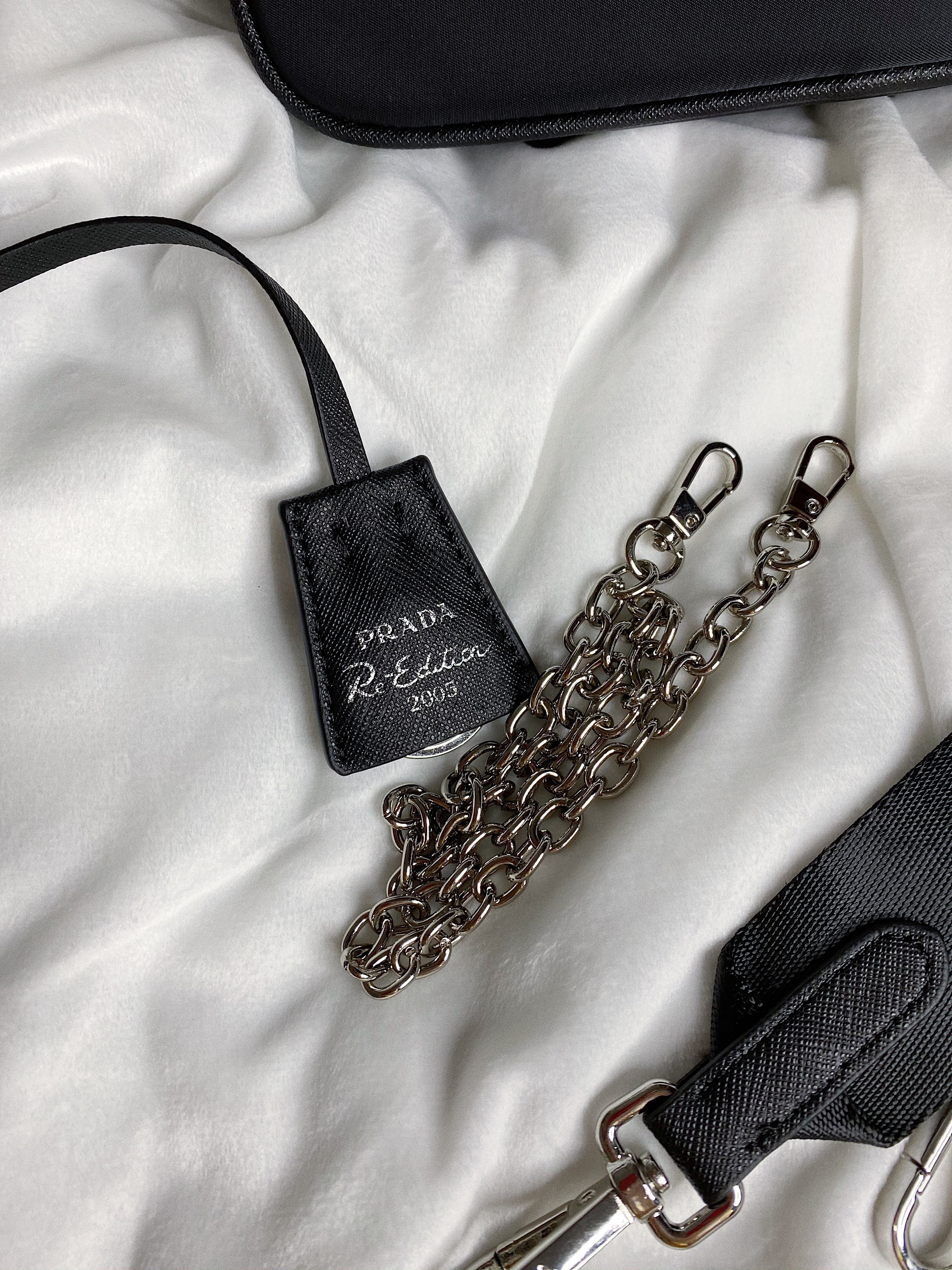 [TOP] PRADA Re-Edition Casual Style Saffiano Nylon 2WAY 3WAY Chain Plain