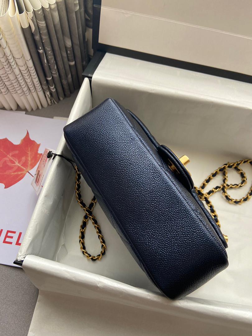 [TOP] CHANEL Flap Bag Mini Square Adjustable Chain SS21 - Black