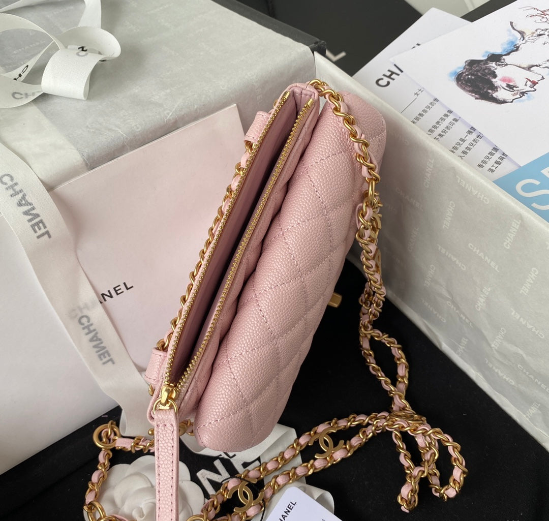 [TOP] CHANEL Waist Bag SS22 - Pink