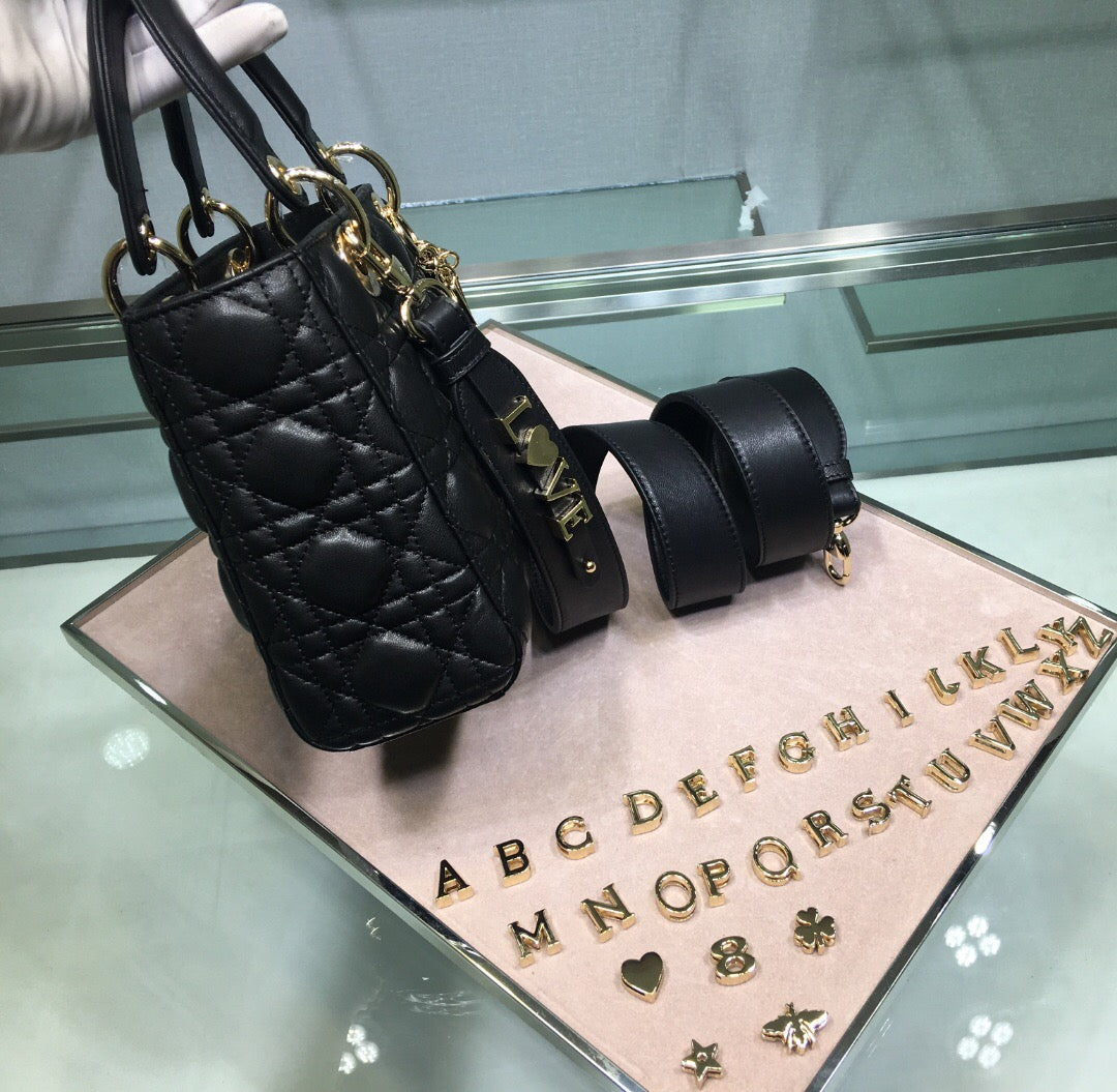 [TOP] Christian Dior Lady Christian Dior Bag ABC - Black