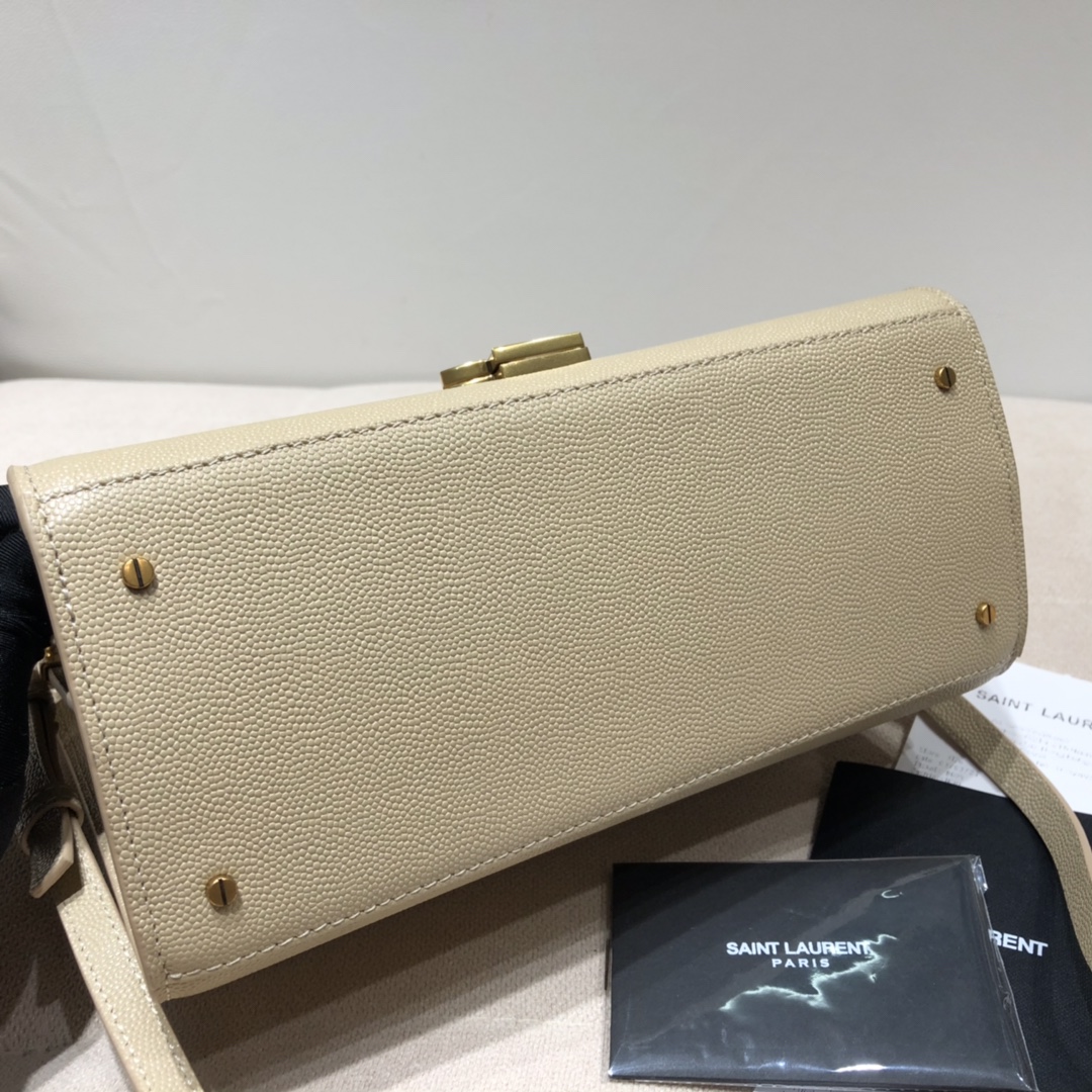 [TOP] Yves Saint Laurent YSL Cassandra Top Handle Bag - GHW
