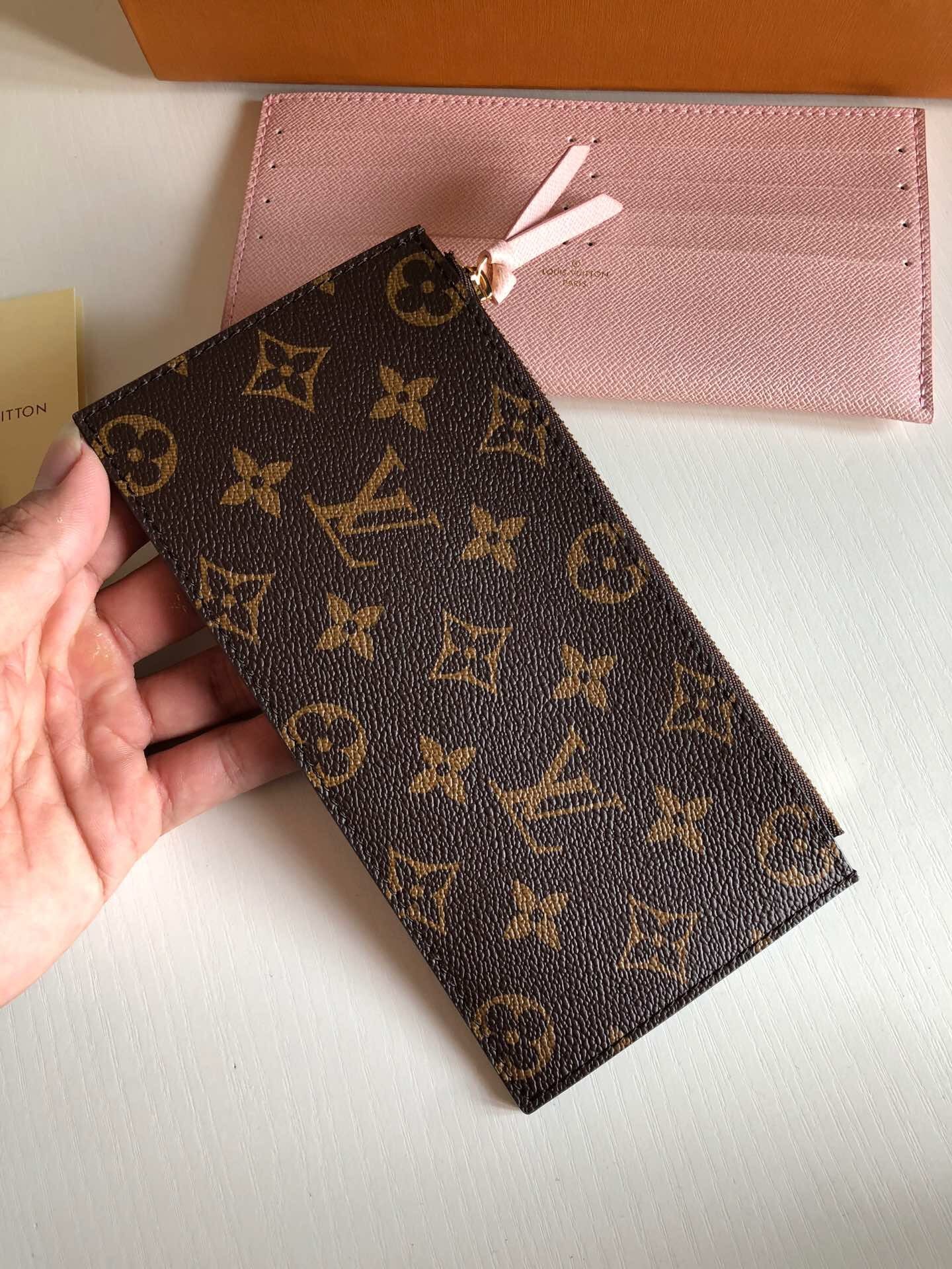 [TOP] Louis Vuitton LV Felicie Pochette Monogram 21X12X3cm - Light Pink