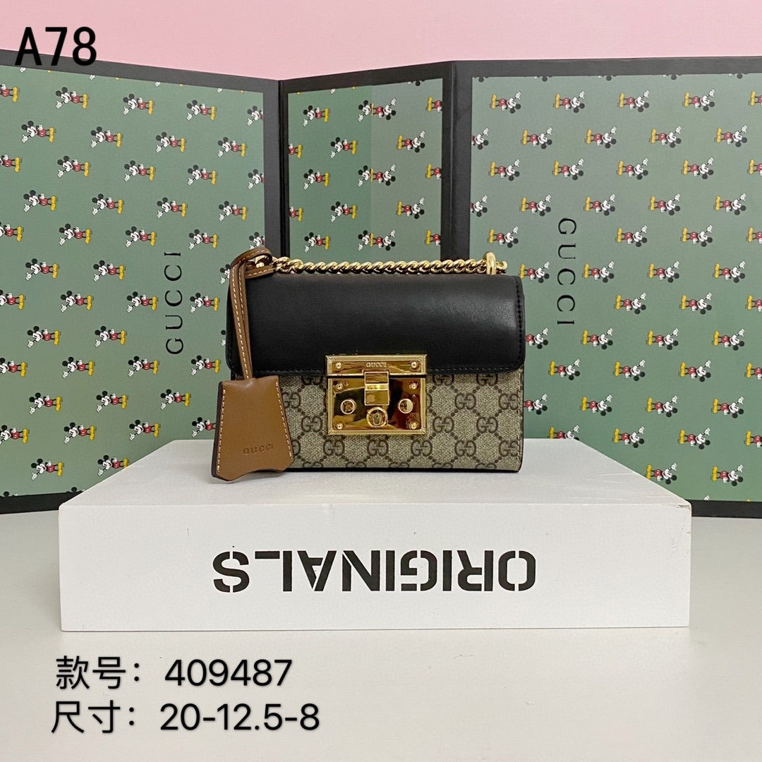 [TOP] GUCCI Padlock Small Shoulder Bag - BROWN