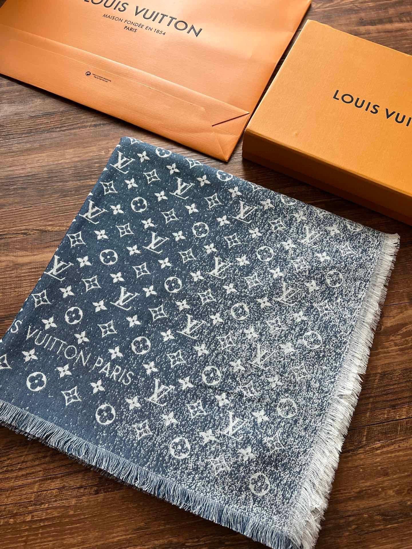 [TOP] Louis Vuitton LV L*V Monogram Classic Presbyopia Retro Gradient Jacquard - Blue