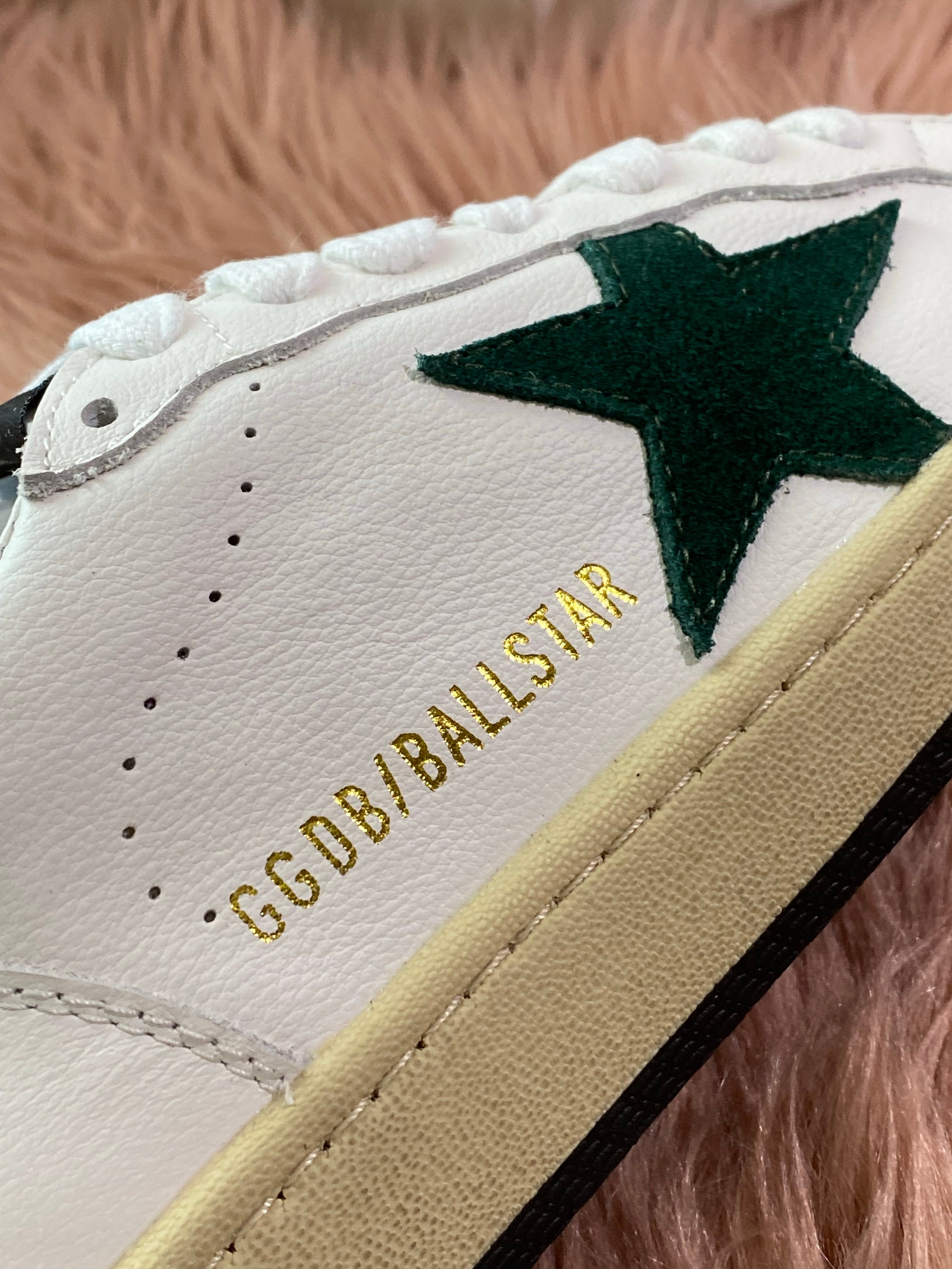 [TOP] GGDB Ballstar Sneakers - Dark Green Star and Pink
