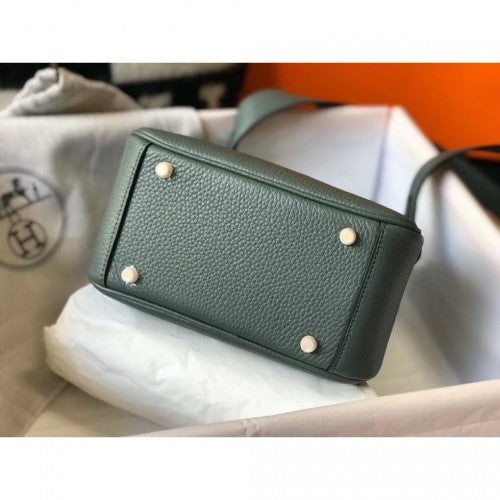 [TOP] HERMES Lindy 20cm - Dark Green